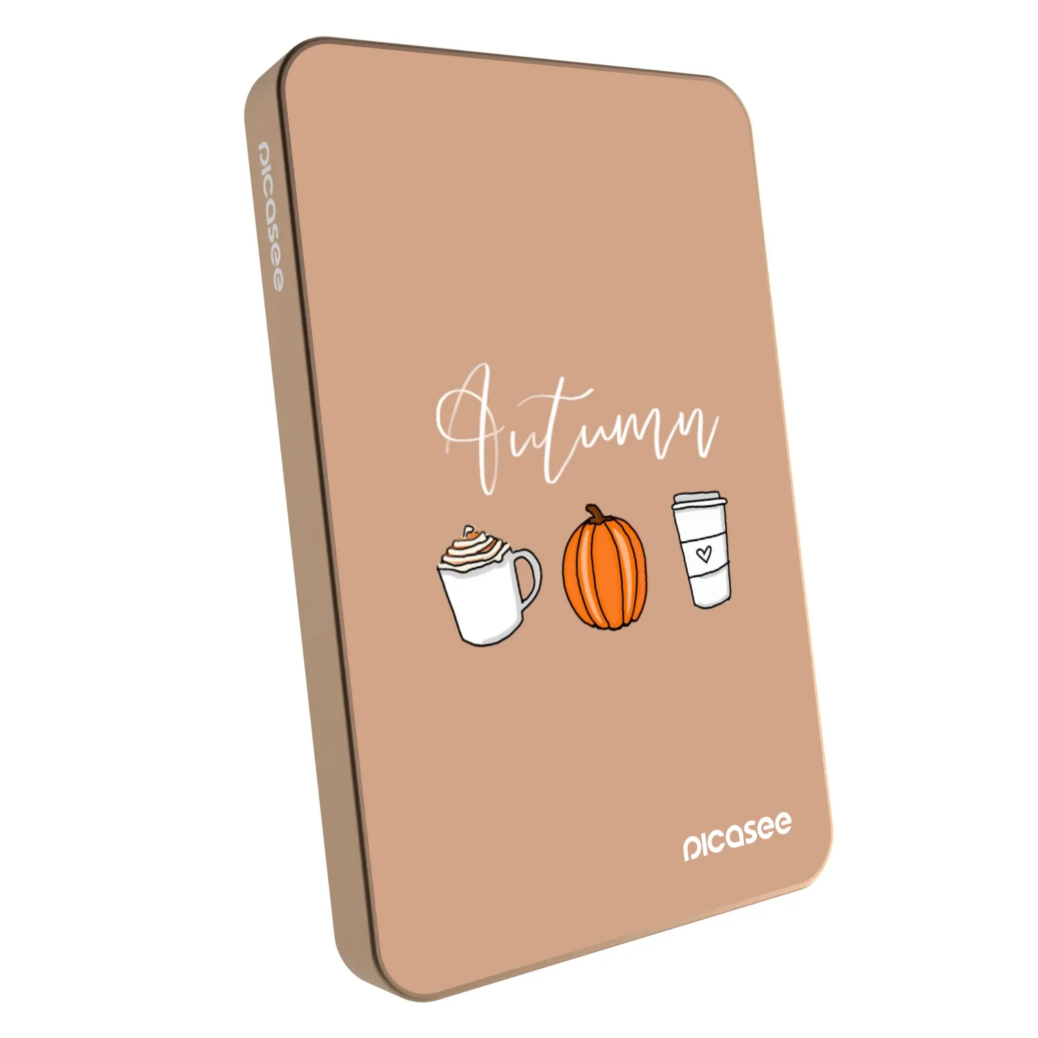 Picasee Powerbank mit MagSafe 5 000 mAh Golden - Autumn