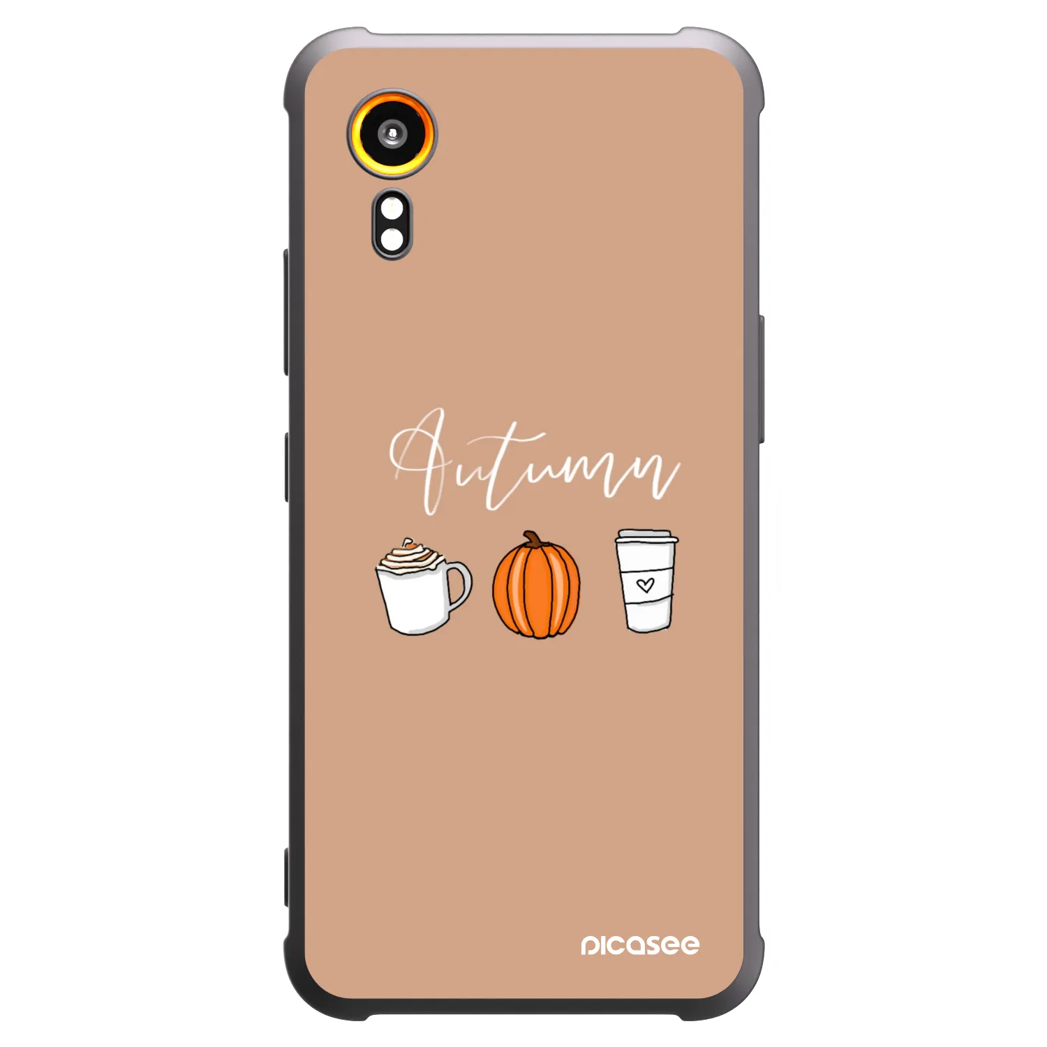 Picasee Samsung Galaxy XCover 7 Hülle - Schwarzes Silikon - Autumn