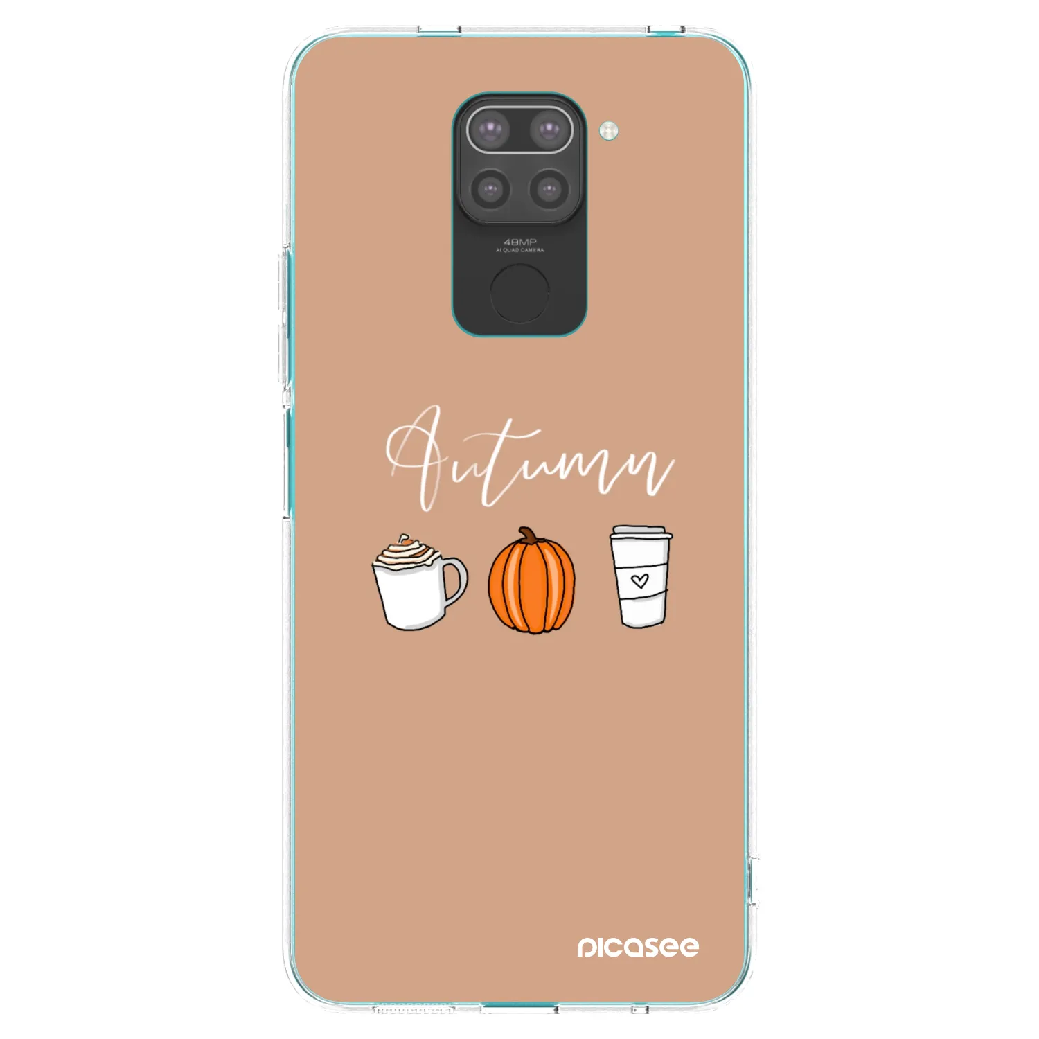 Picasee Xiaomi Redmi Note 9 Hülle - Schwarzes Silikon - Autumn