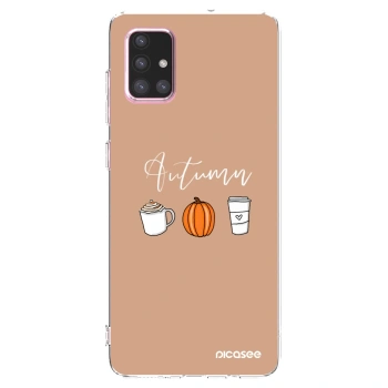Picasee Samsung Galaxy A71 A715F Hülle - Transparentes Silikon - Autumn