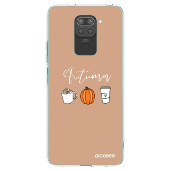 Picasee Xiaomi Redmi Note 9 Hülle - Schwarzes Silikon - Autumn