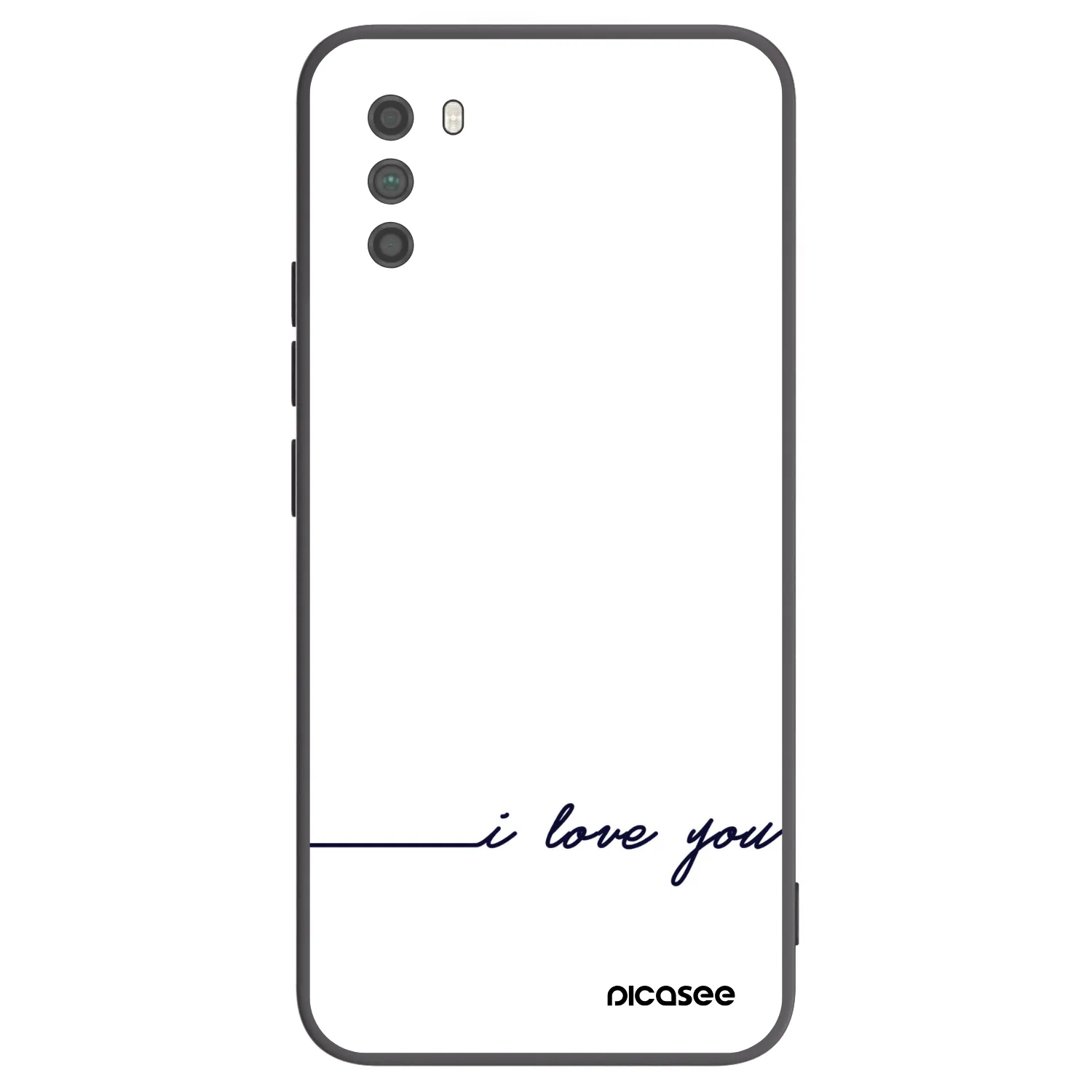 Picasee Xiaomi Poco M3 Hülle - Schwarzes Silikon - Ich liebe dich