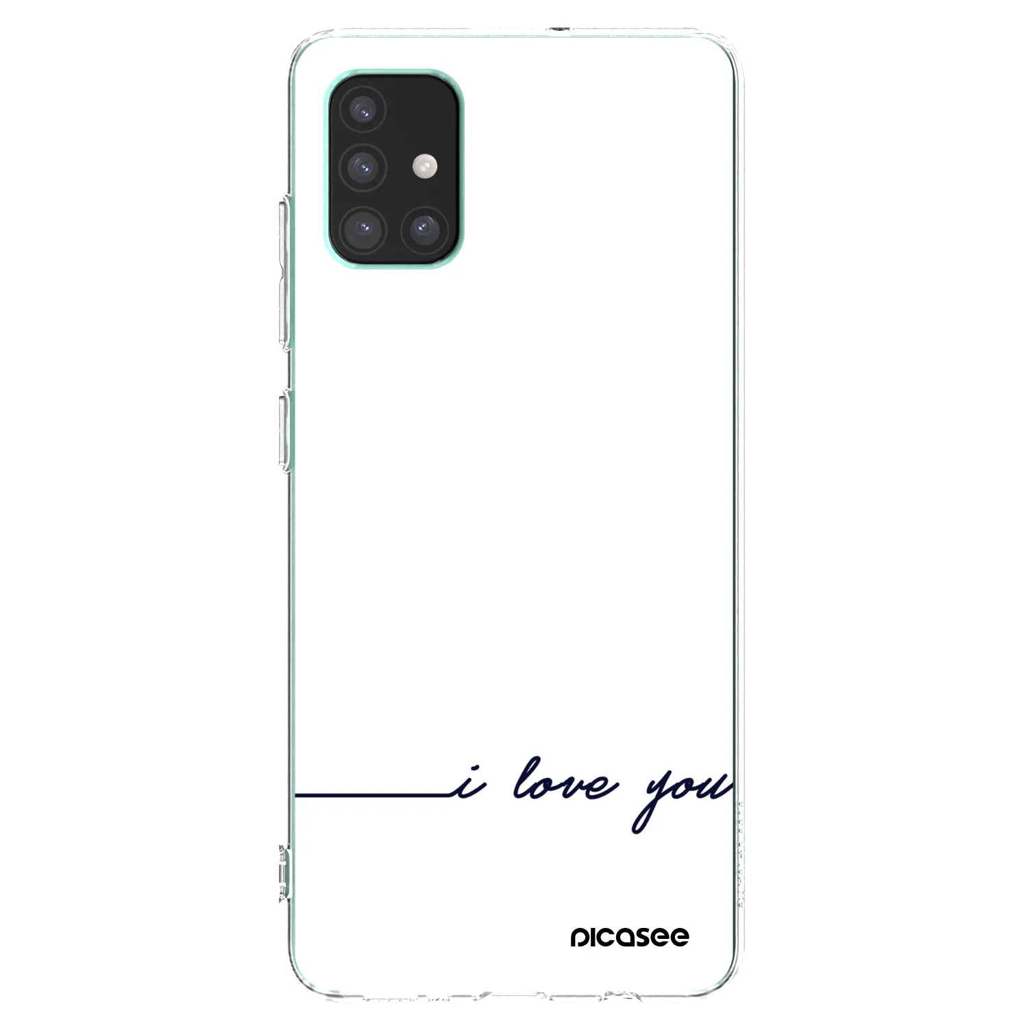 Picasee Samsung Galaxy M51 M515F Hülle - Transparentes Silikon - Ich liebe dich