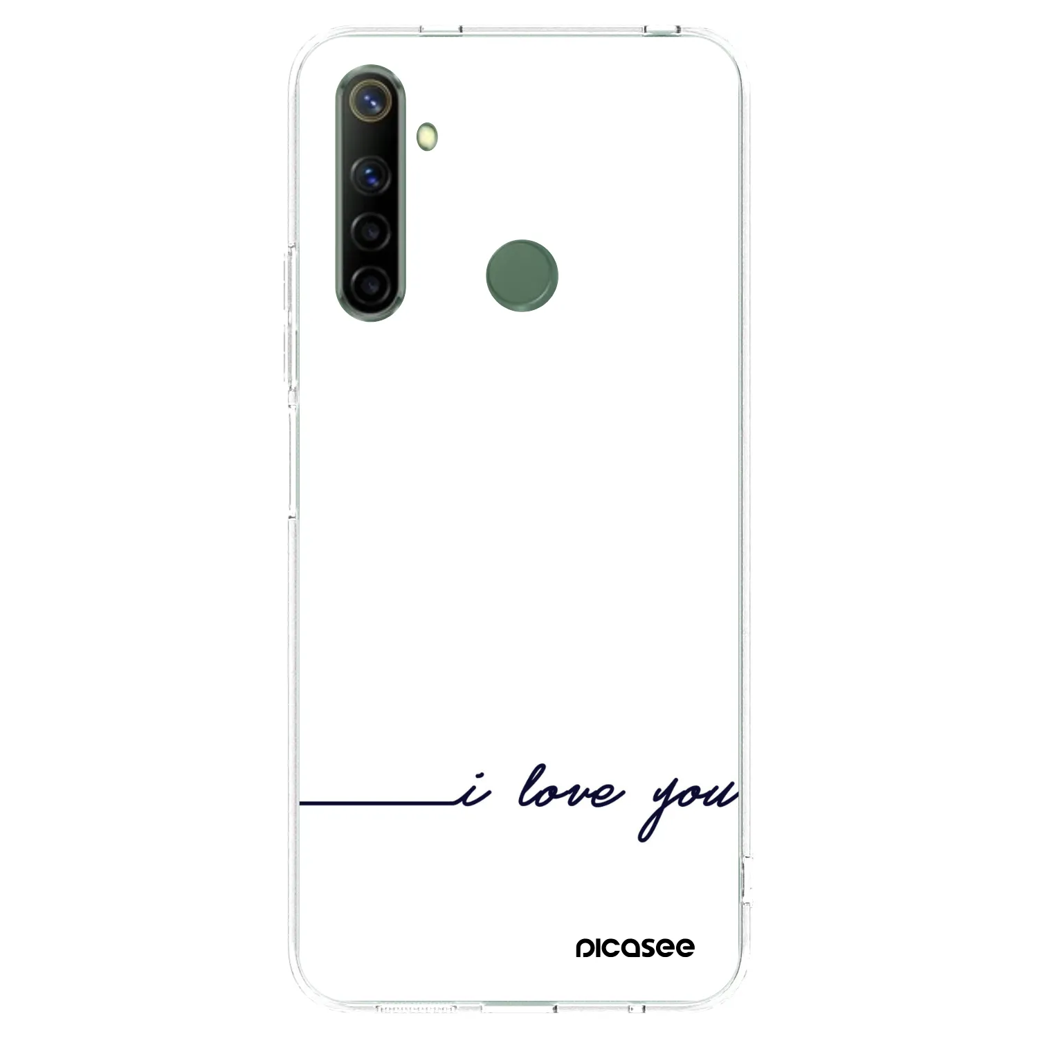 Picasee Realme 6i Hülle - Transparentes Silikon - Ich liebe dich