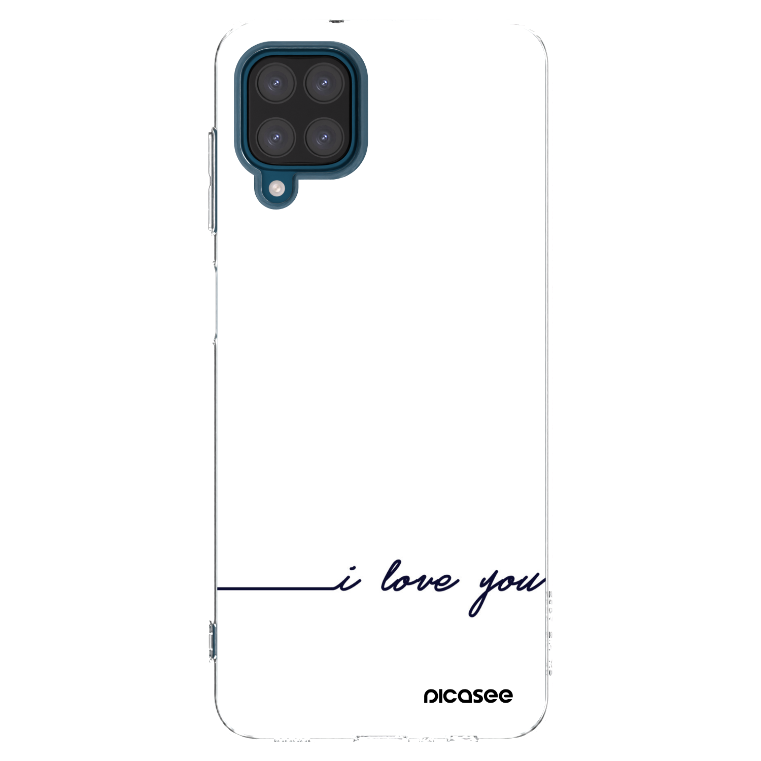 Picasee Samsung Galaxy A12 A125F Hülle - Transparentes Silikon - Ich liebe dich