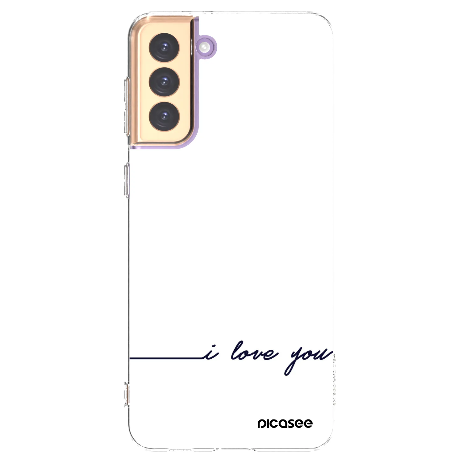 Picasee Samsung Galaxy S21+ 5G G996F Hülle - Transparentes Silikon - Ich liebe dich