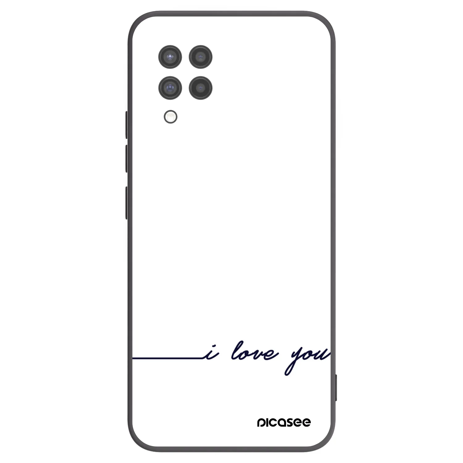 Picasee Samsung Galaxy A42 A426B Hülle - Schwarzes Silikon - Ich liebe dich