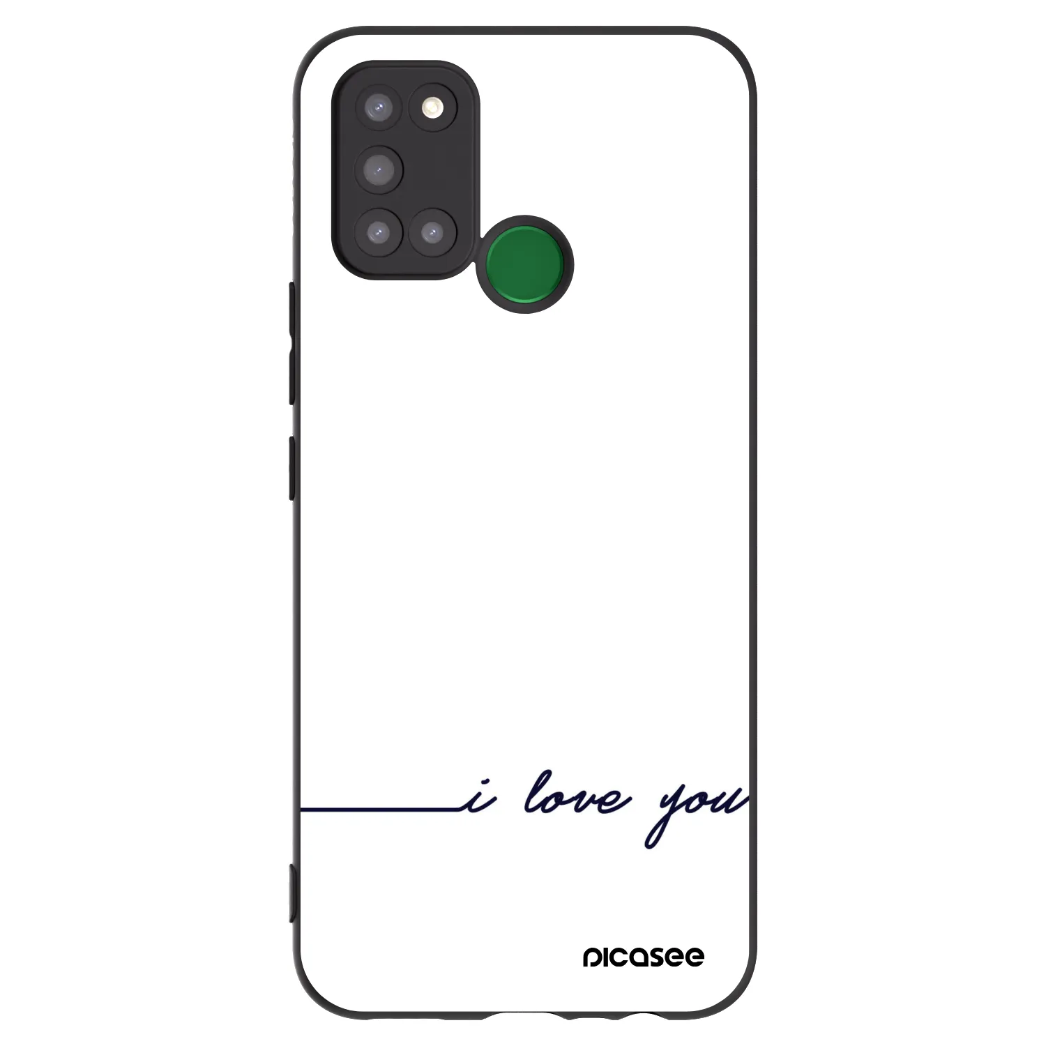 Picasee Realme 7i Hülle - Schwarzes Silikon - Ich liebe dich
