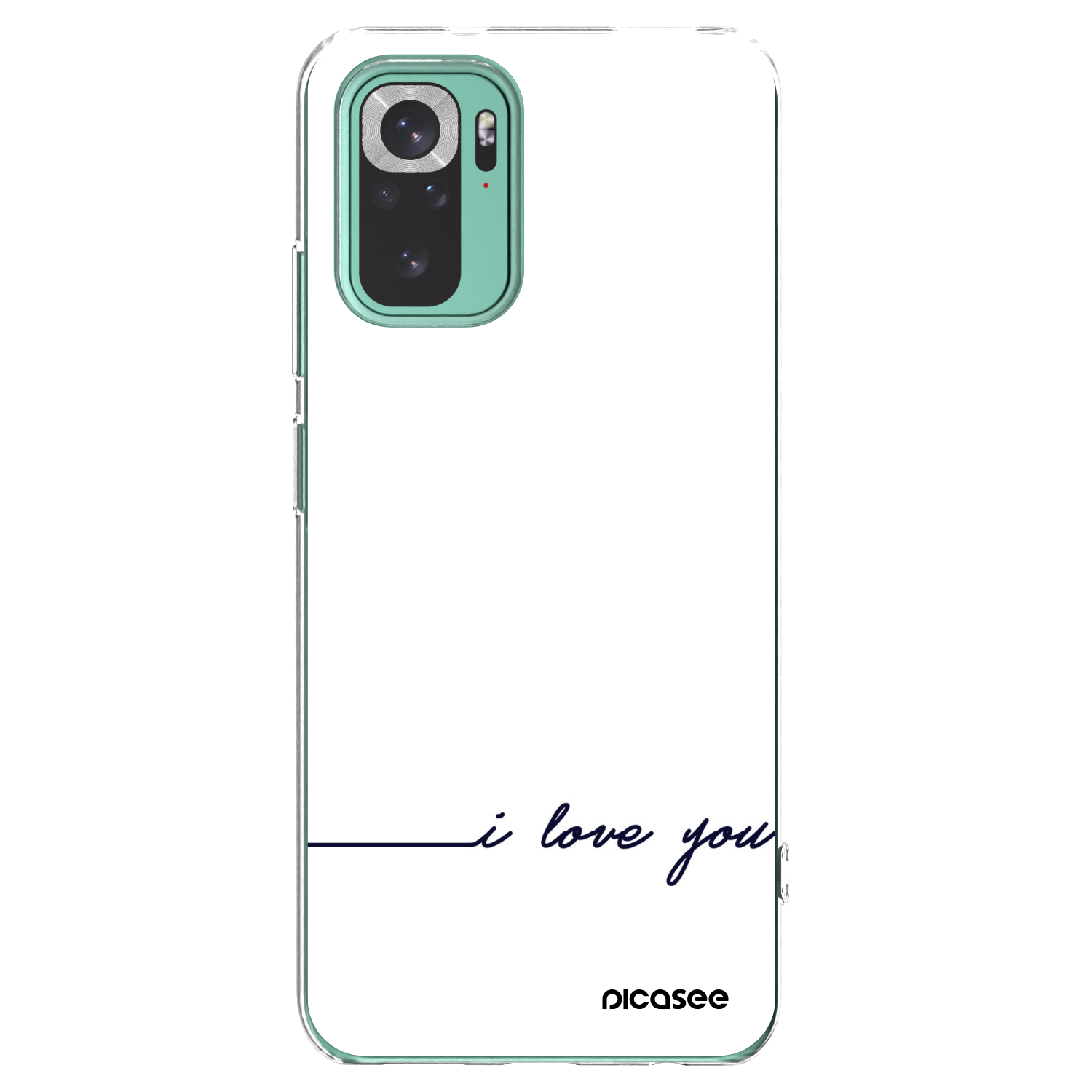 Picasee Xiaomi Redmi Note 10 Pro Hülle - Transparentes Silikon - Ich liebe dich