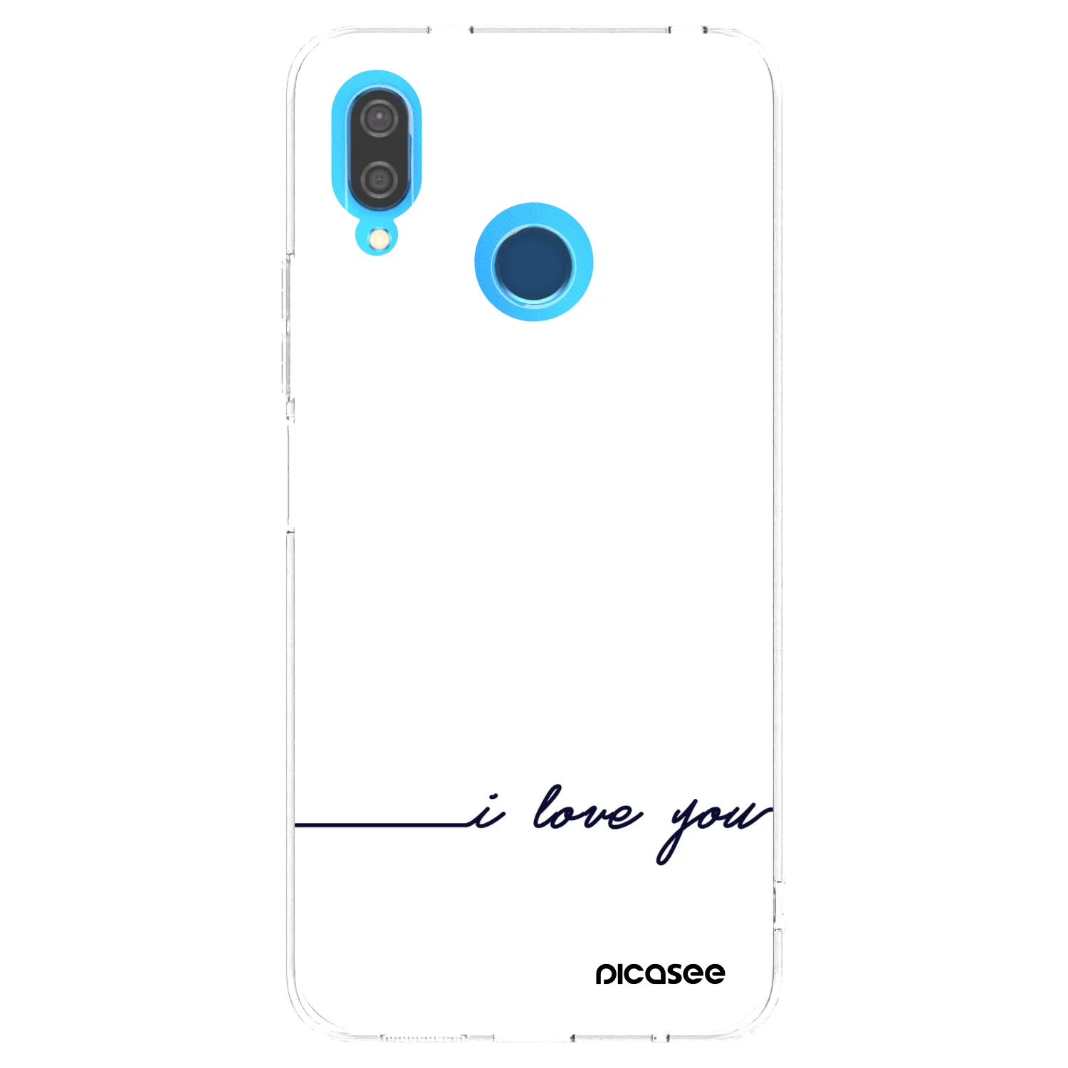 Picasee Huawei P20 Lite Hülle - Transparentes Silikon - Ich liebe dich