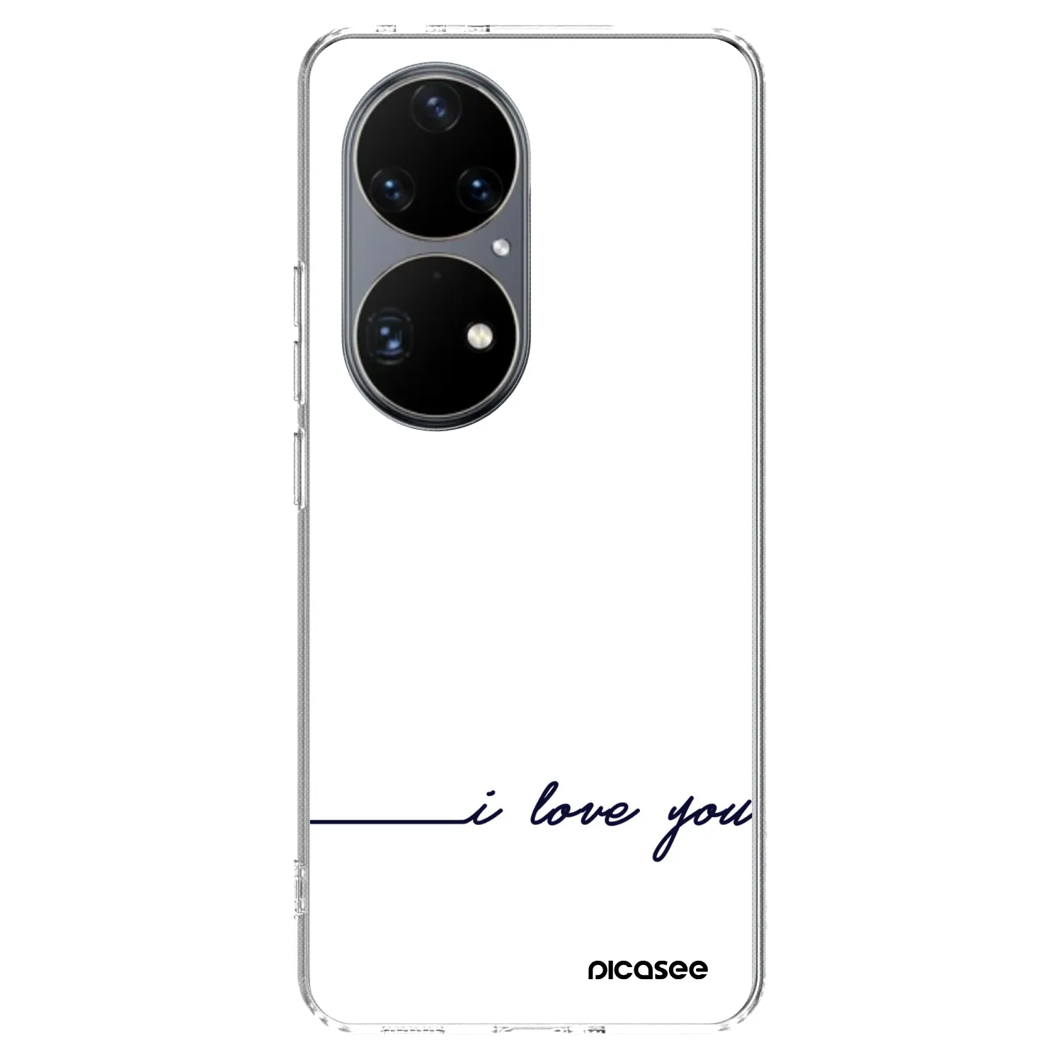 Picasee Huawei P50 Hülle - Transparentes Silikon - Ich liebe dich