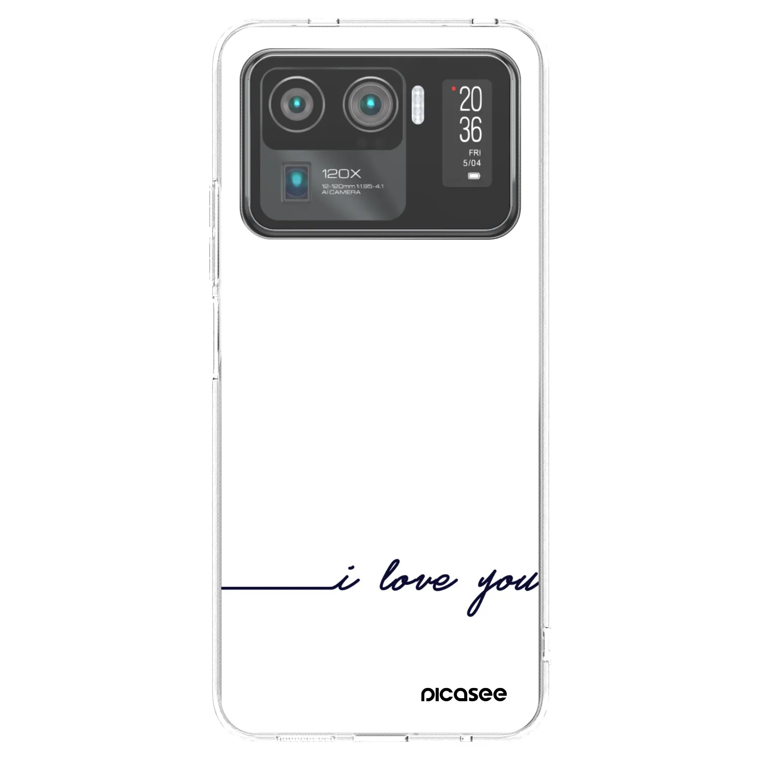 Picasee Xiaomi Mi 11 Ultra Hülle - Transparentes Silikon - Ich liebe dich