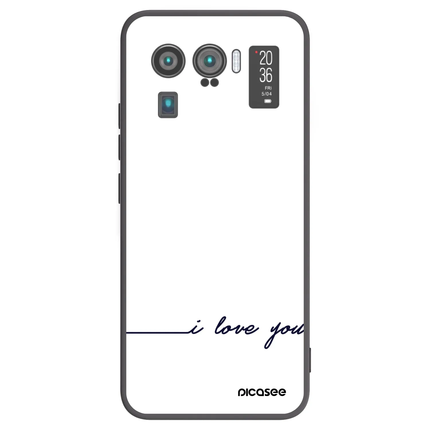 Picasee Xiaomi Mi 11 Ultra Hülle - Schwarzes Silikon - Ich liebe dich