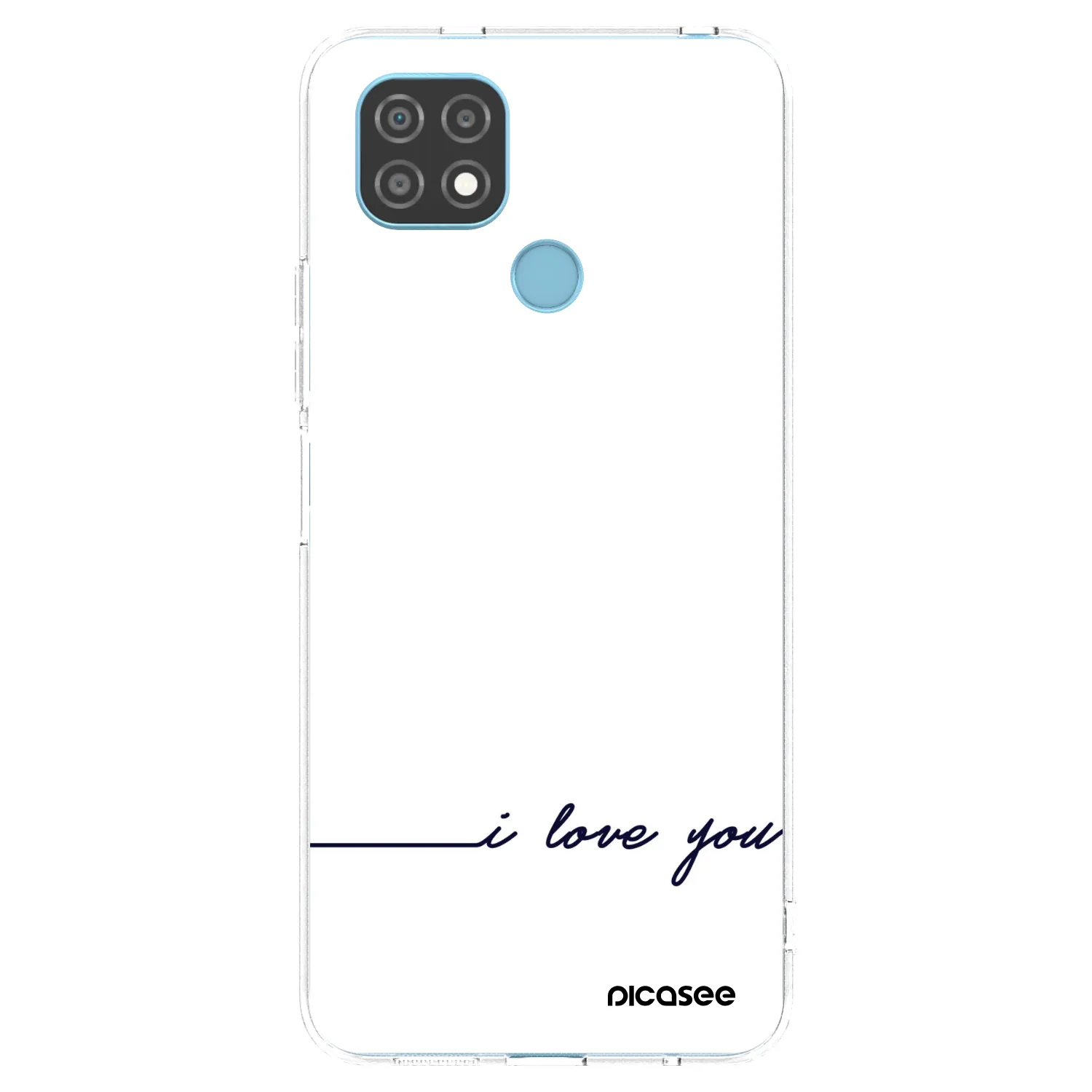 Picasee Realme C21 Hülle - Transparentes Silikon - Ich liebe dich