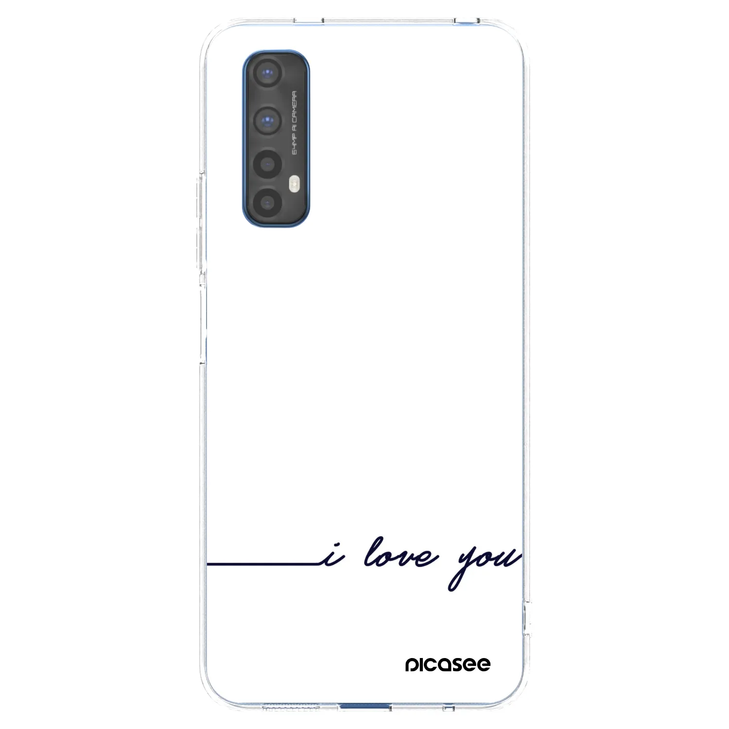 Picasee Realme 7 Hülle - Transparentes Silikon - Ich liebe dich