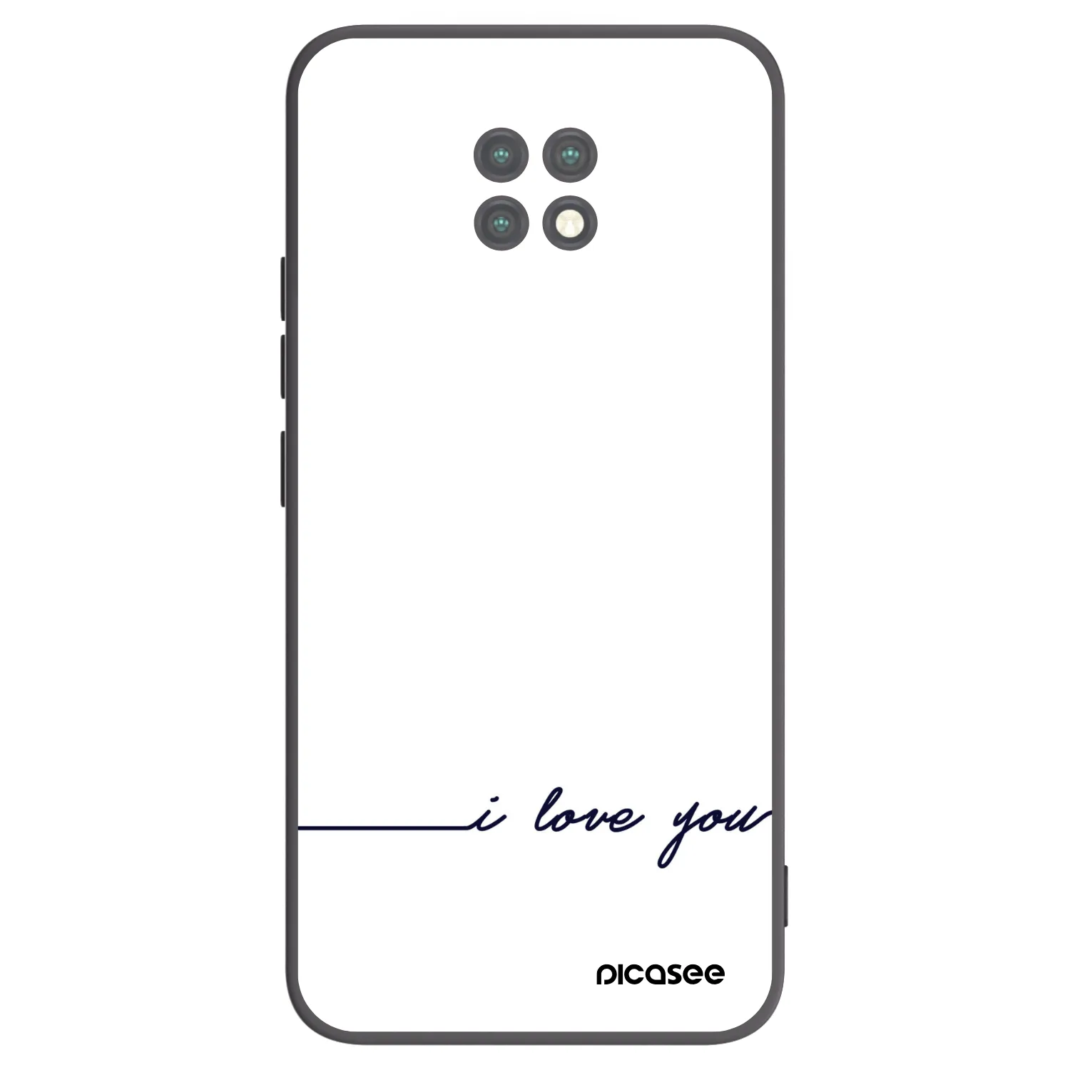 Picasee Xiaomi Redmi Note 9T Hülle - Schwarzes Silikon - Ich liebe dich