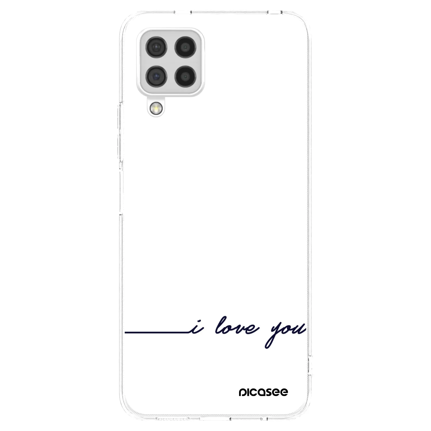 Picasee Samsung Galaxy A22 A225F 4G Hülle - Transparentes Silikon - Ich liebe dich