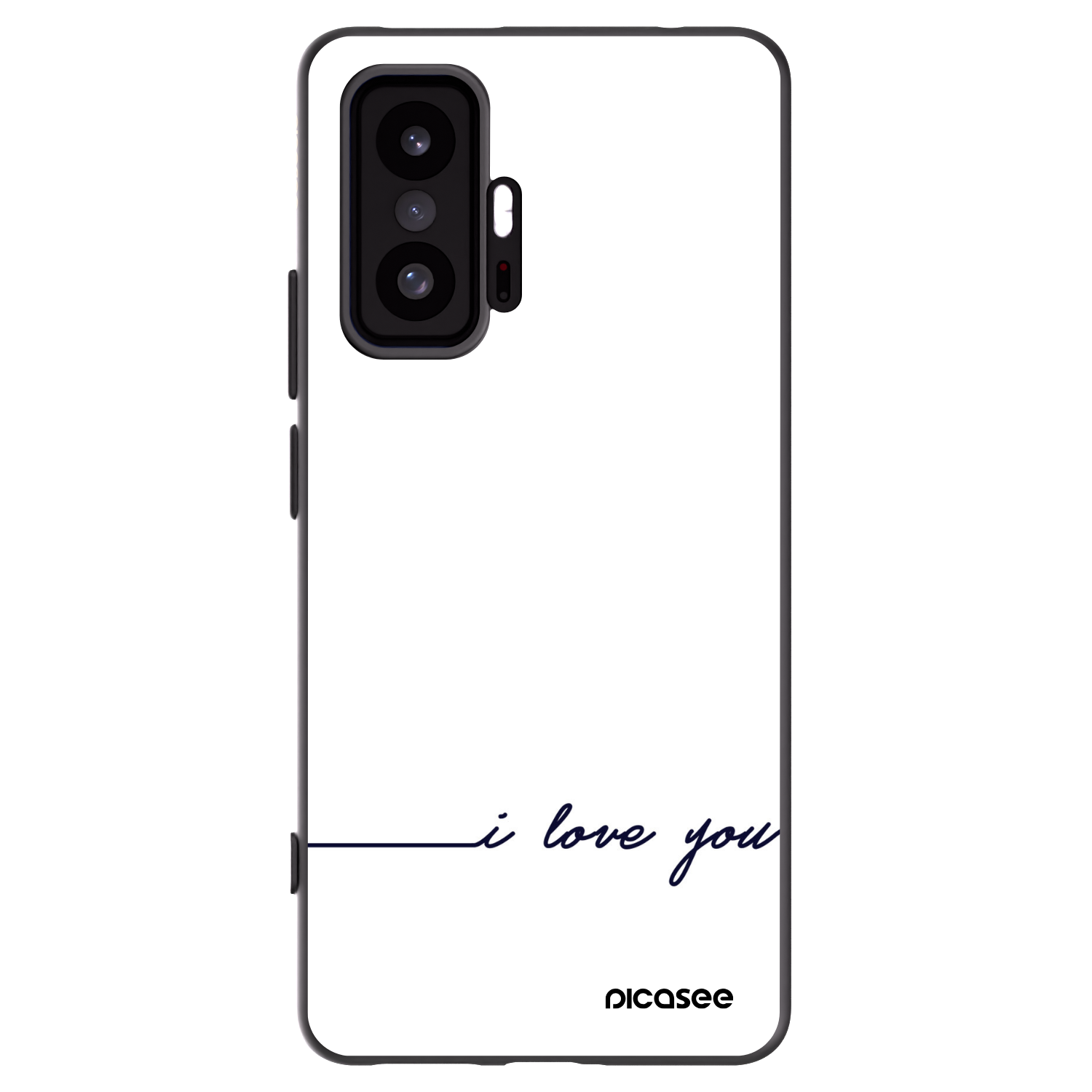 Picasee Xiaomi 11T Hülle - Schwarzes Silikon - Ich liebe dich
