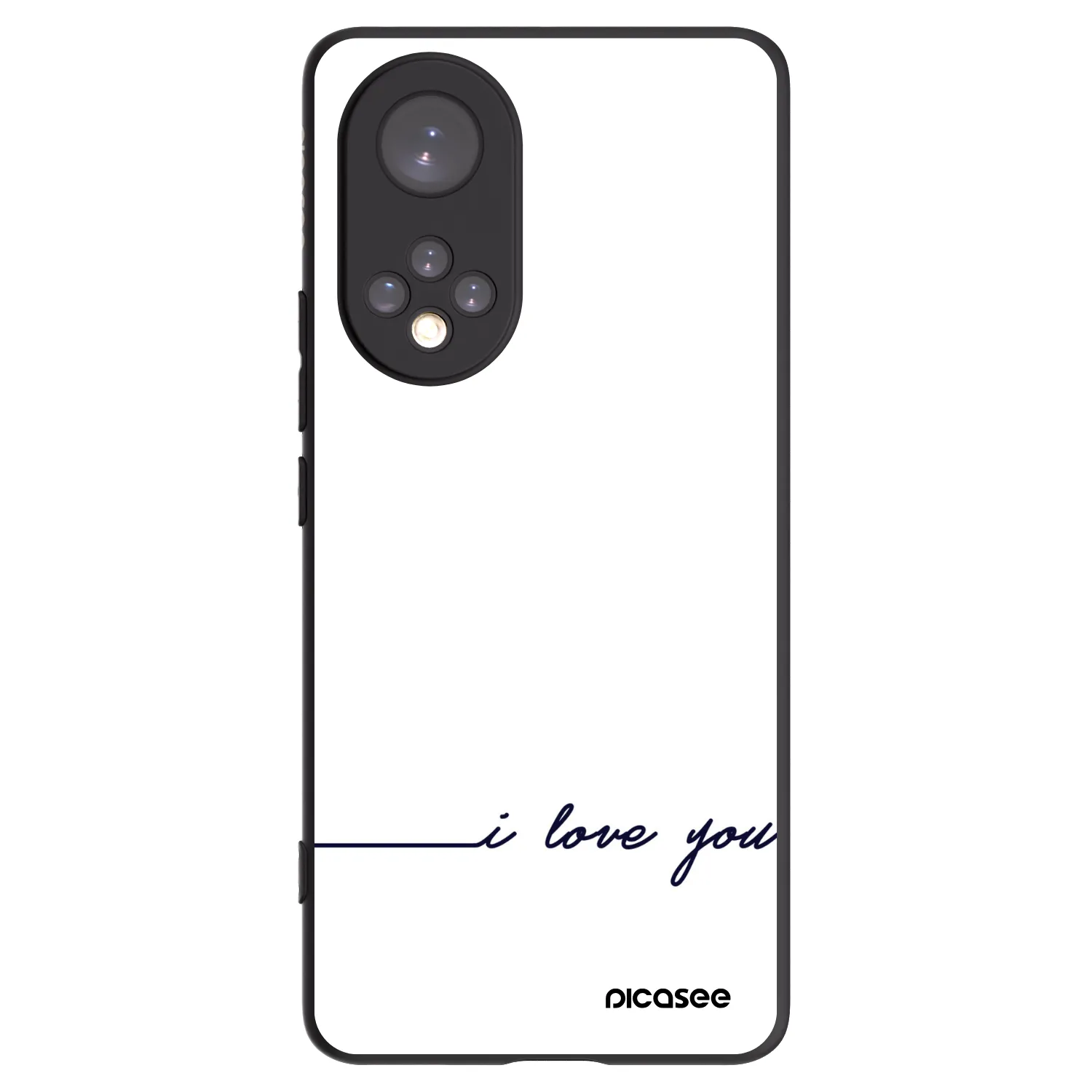 Picasee Huawei Nova 9 Hülle - Schwarzes Silikon - Ich liebe dich