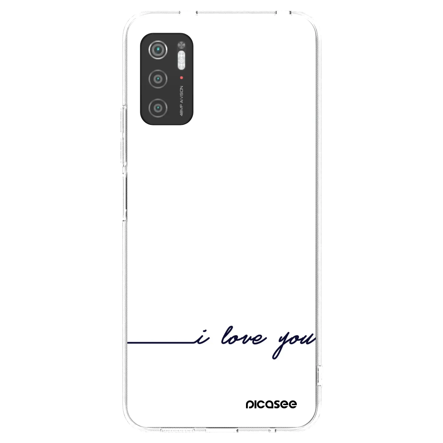 Picasee Xiaomi Poco M3 Pro 5G Hülle - Transparentes Silikon - Ich liebe dich