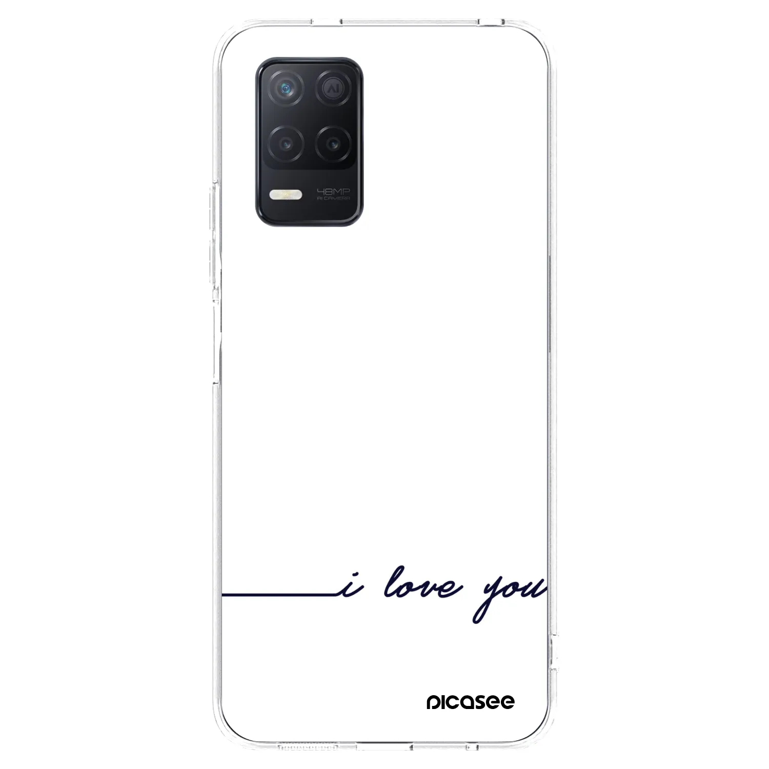 Picasee Realme 8 5G Hülle - Transparentes Silikon - Ich liebe dich