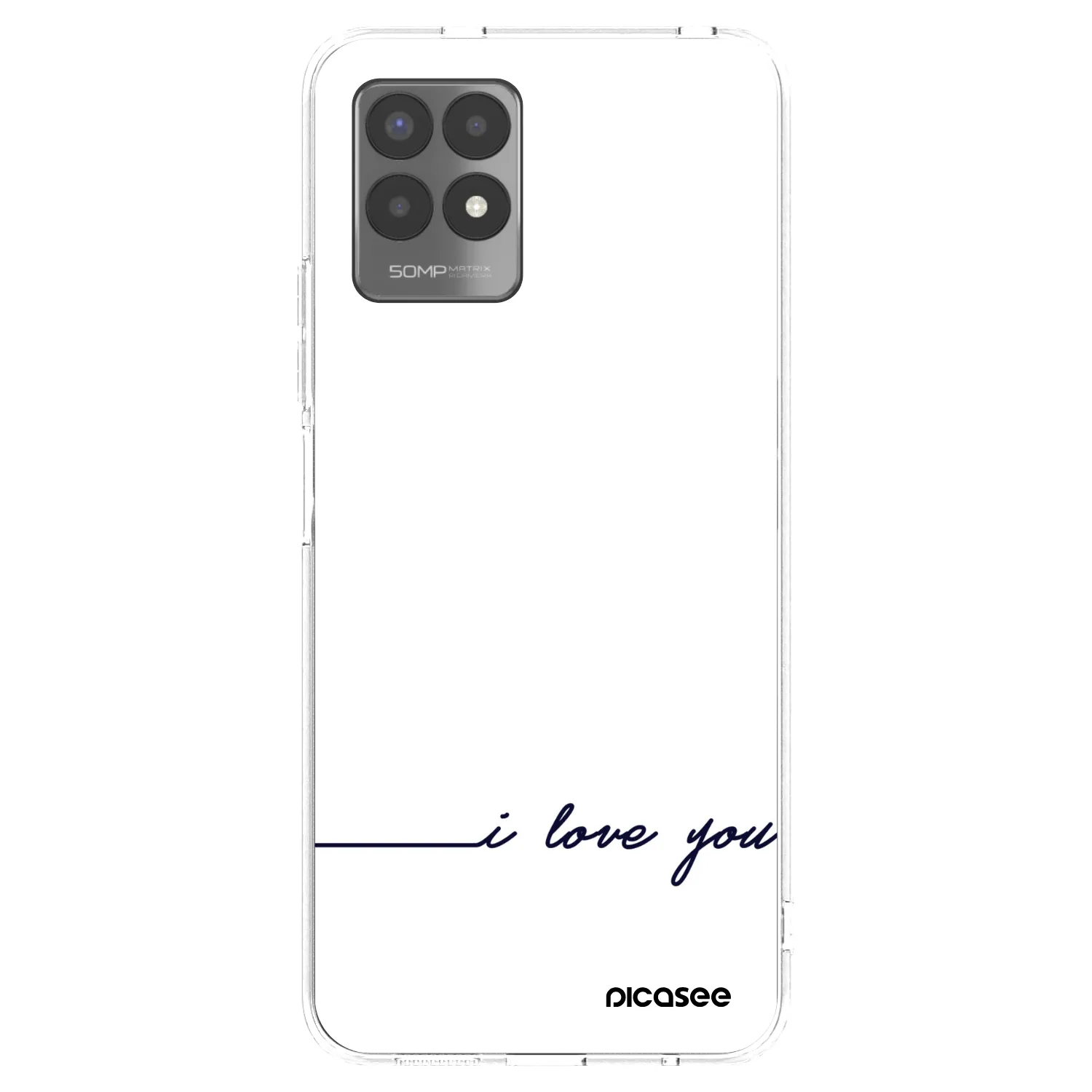 Picasee Realme 8i Hülle - Transparentes Silikon - Ich liebe dich