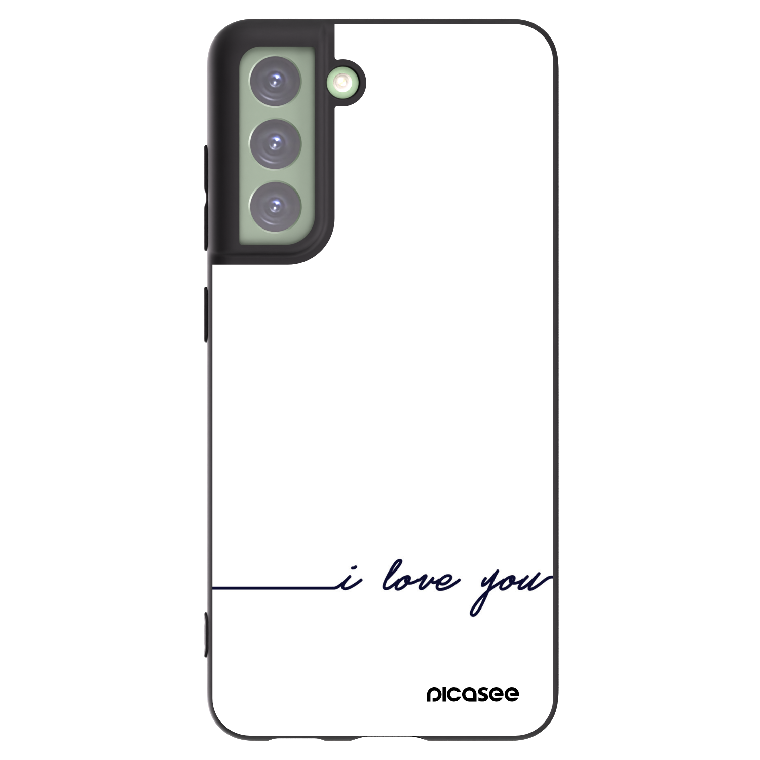 Picasee Samsung Galaxy S21 FE 5G Hülle - Schwarzes Silikon - Ich liebe dich