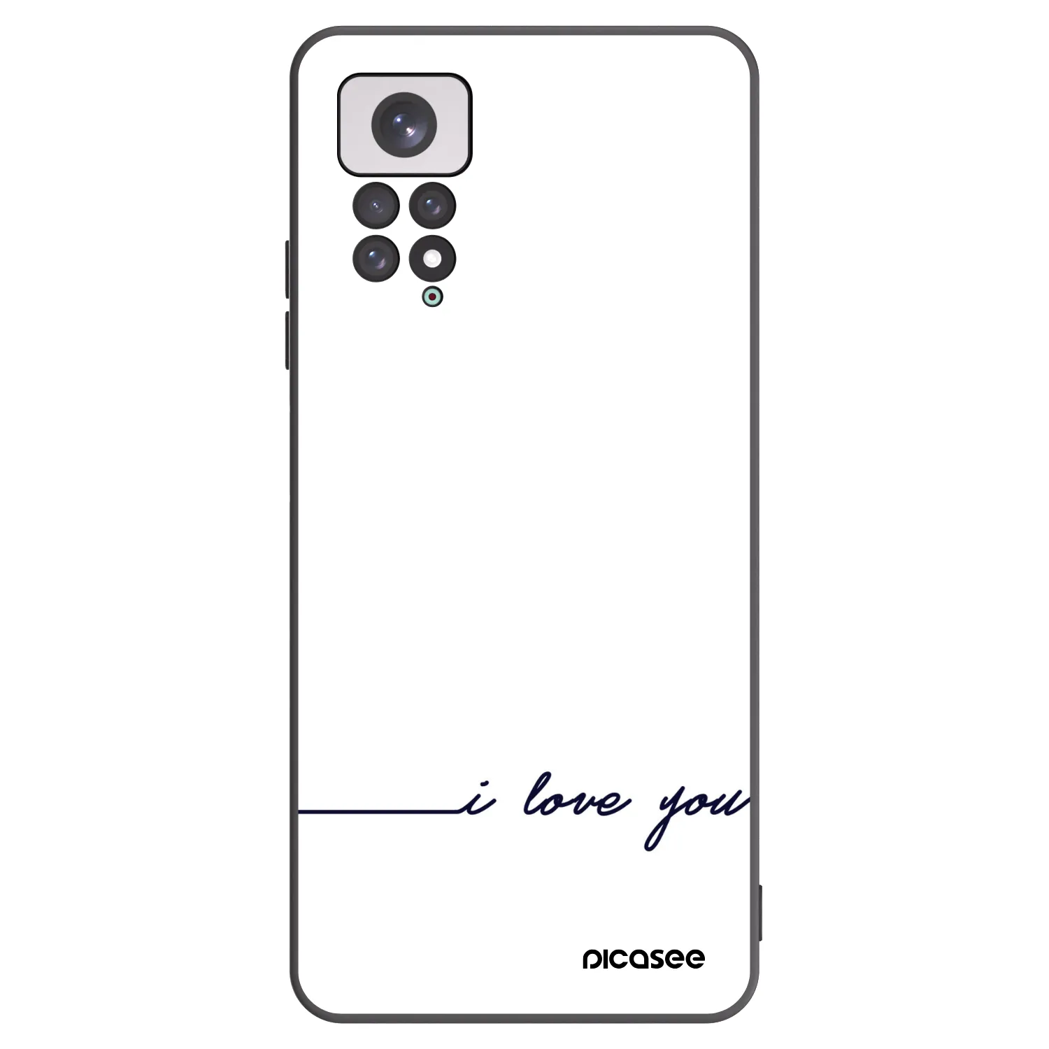 Picasee Xiaomi Redmi Note 11 Hülle - Schwarzes Silikon - Ich liebe dich