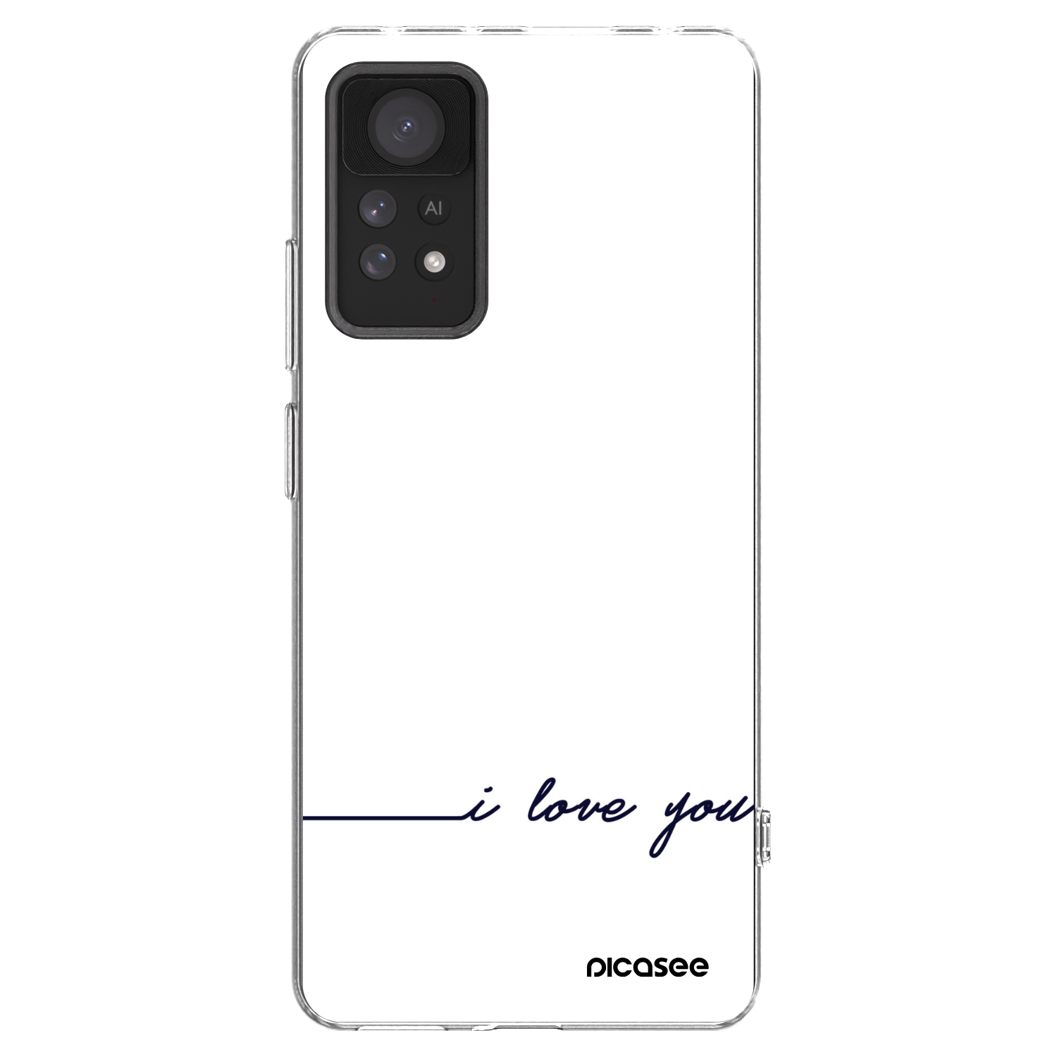 Picasee Xiaomi Redmi Note 11 Pro Hülle - Transparentes Silikon - Ich liebe dich