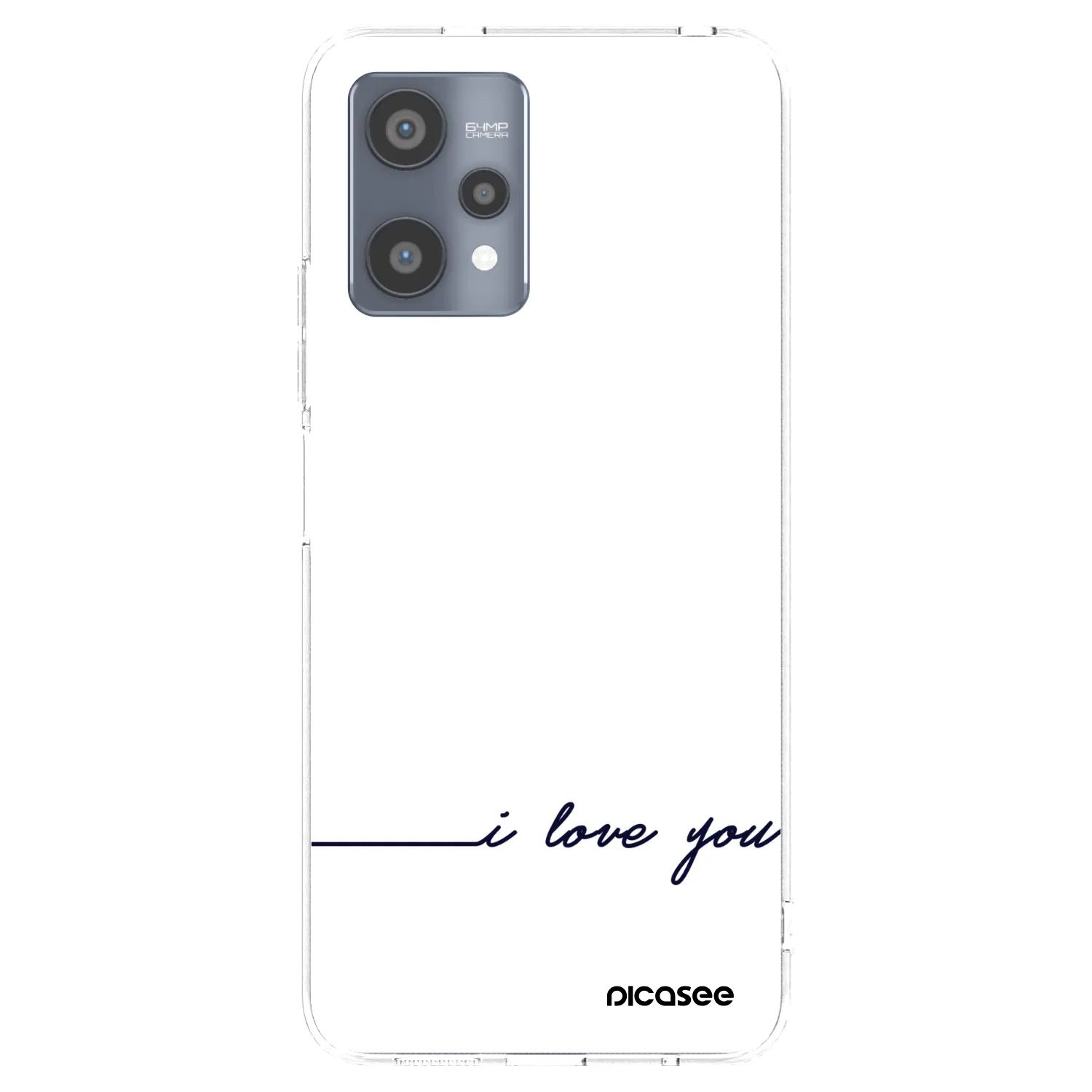 Picasee Realme 9 Pro 5G Hülle - Transparentes Silikon - Ich liebe dich