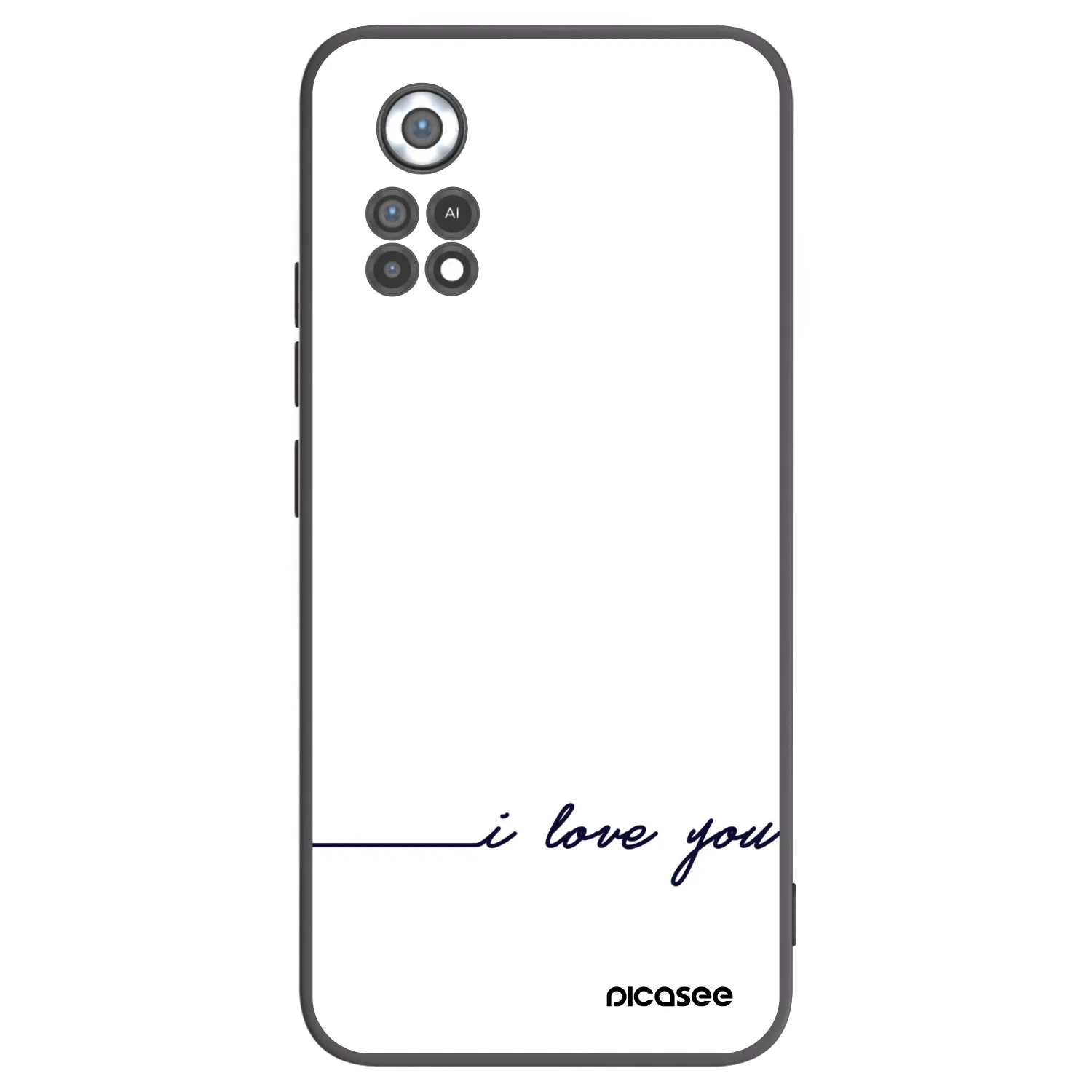 Picasee Xiaomi Poco X4 Pro 5G Hülle - Schwarzes Silikon - Ich liebe dich