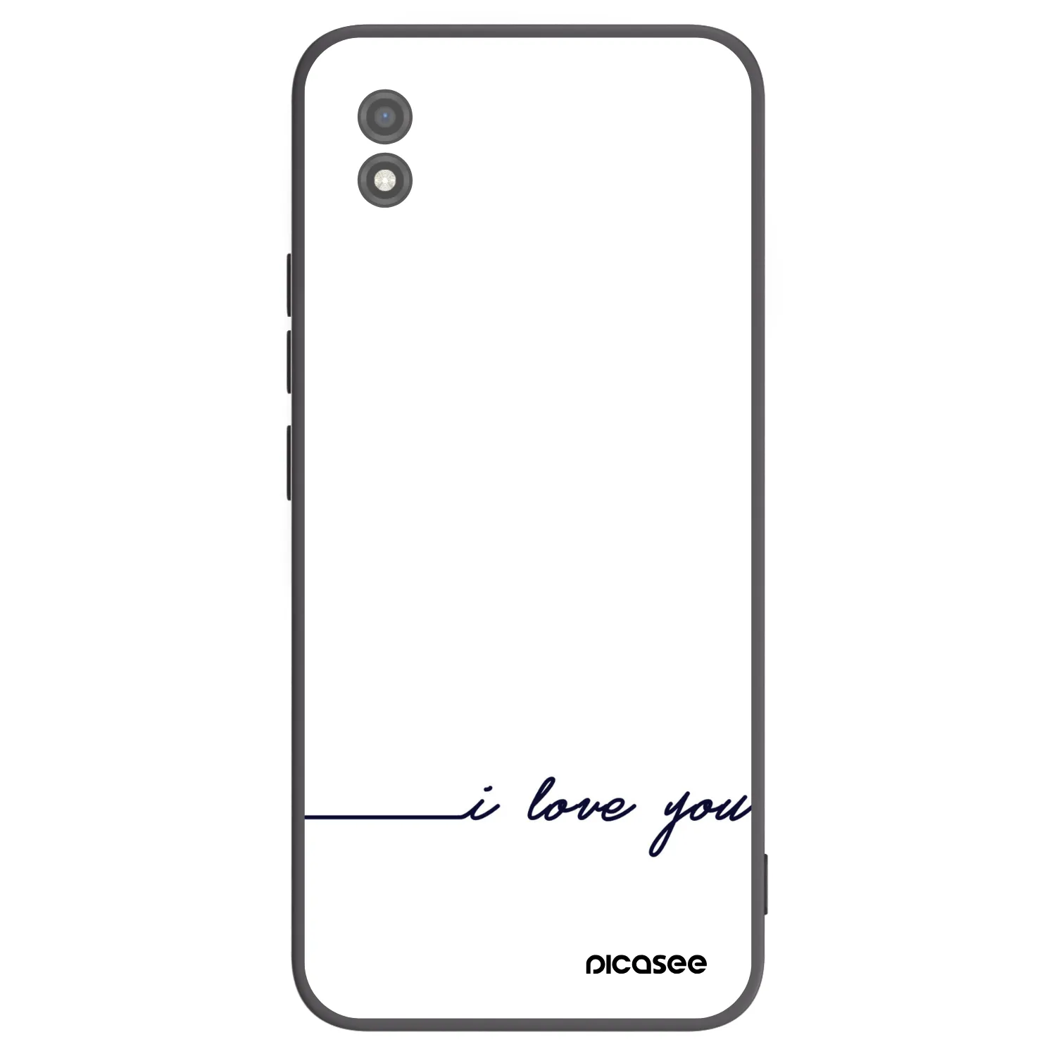 Picasee Realme C11 (2021) Hülle - Schwarzes Silikon - Ich liebe dich