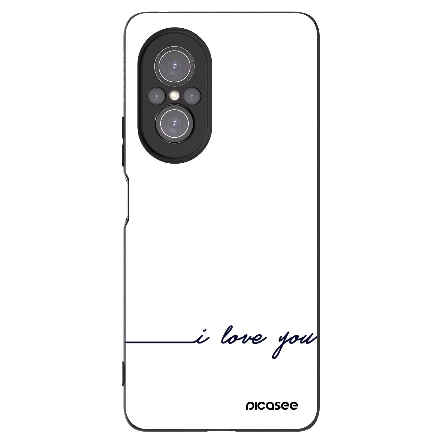 Picasee Huawei Nova 9 SE Hülle - Schwarzes Silikon - Ich liebe dich