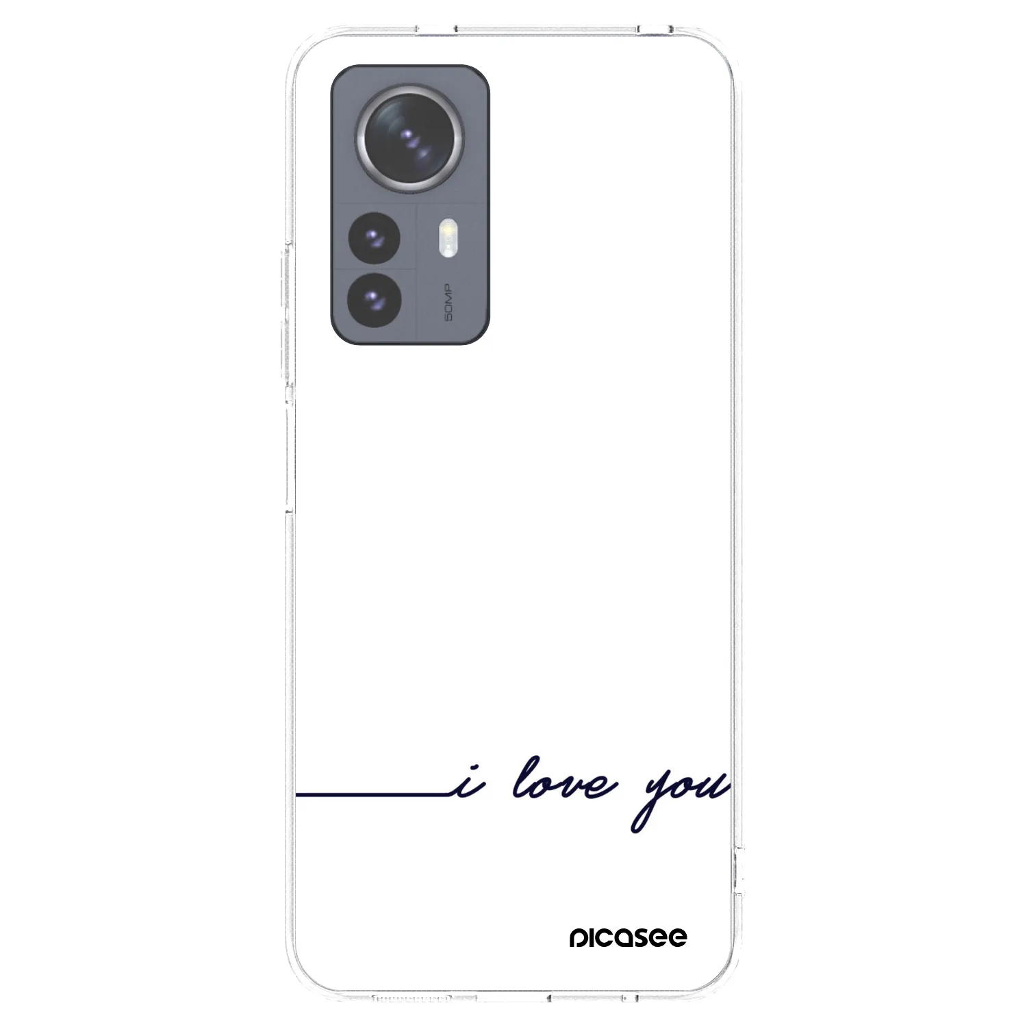 Picasee Xiaomi 12 Pro Hülle - Transparentes Silikon - Ich liebe dich