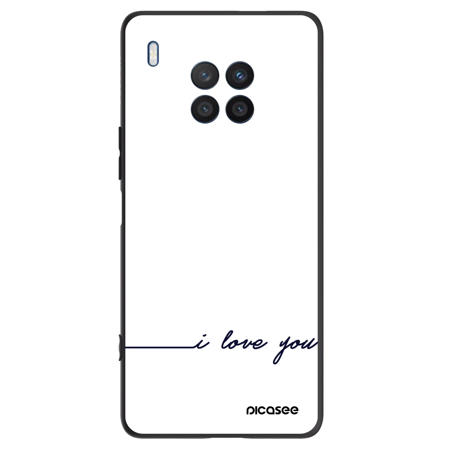 Picasee Honor 50 Lite Hülle - Schwarzes Silikon - Ich liebe dich