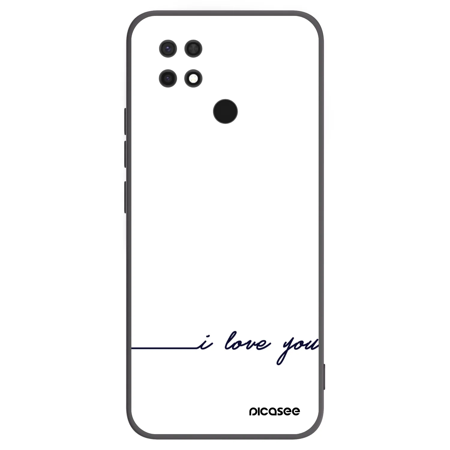 Picasee Xiaomi Redmi 10C Hülle - Schwarzes Silikon - Ich liebe dich