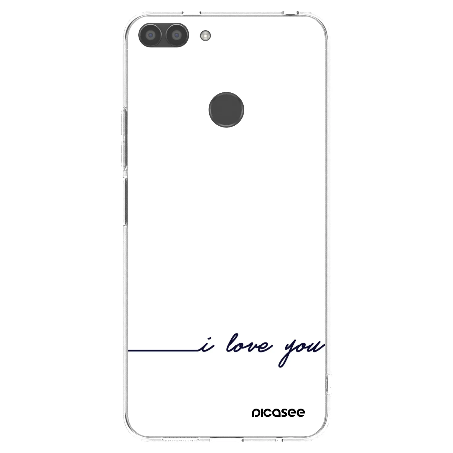 Picasee Huawei P Smart Hülle - Transparentes Silikon - Ich liebe dich