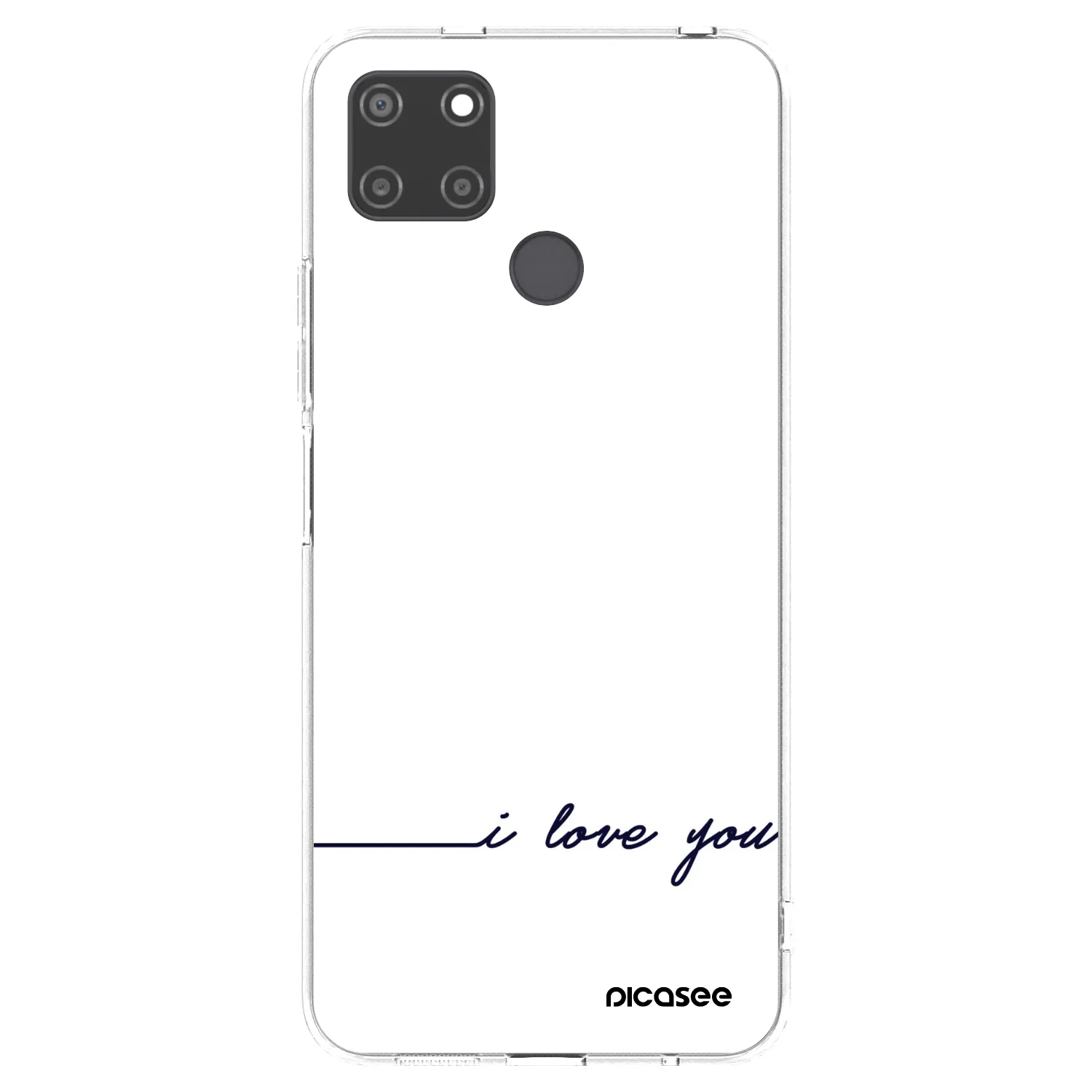 Picasee Realme C21Y Hülle - Transparentes Silikon - Ich liebe dich