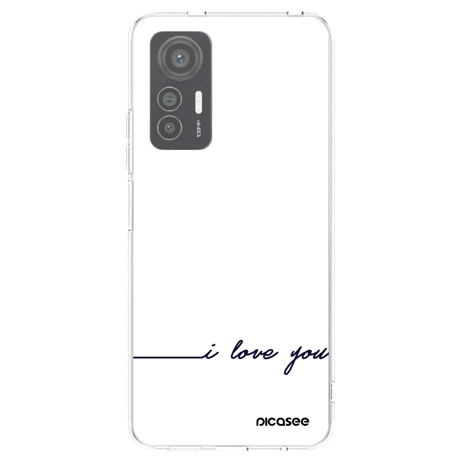 Picasee Xiaomi 12 Lite Hülle - Transparentes Silikon - Ich liebe dich