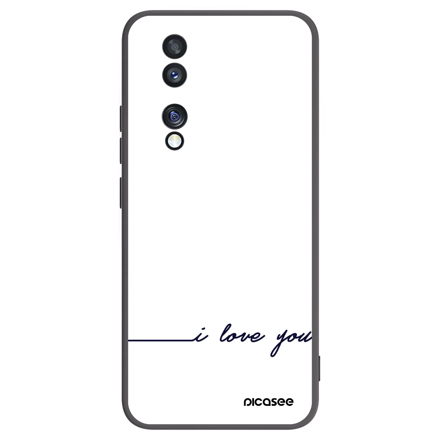 Picasee Honor 70 Hülle - Schwarzes Silikon - Ich liebe dich