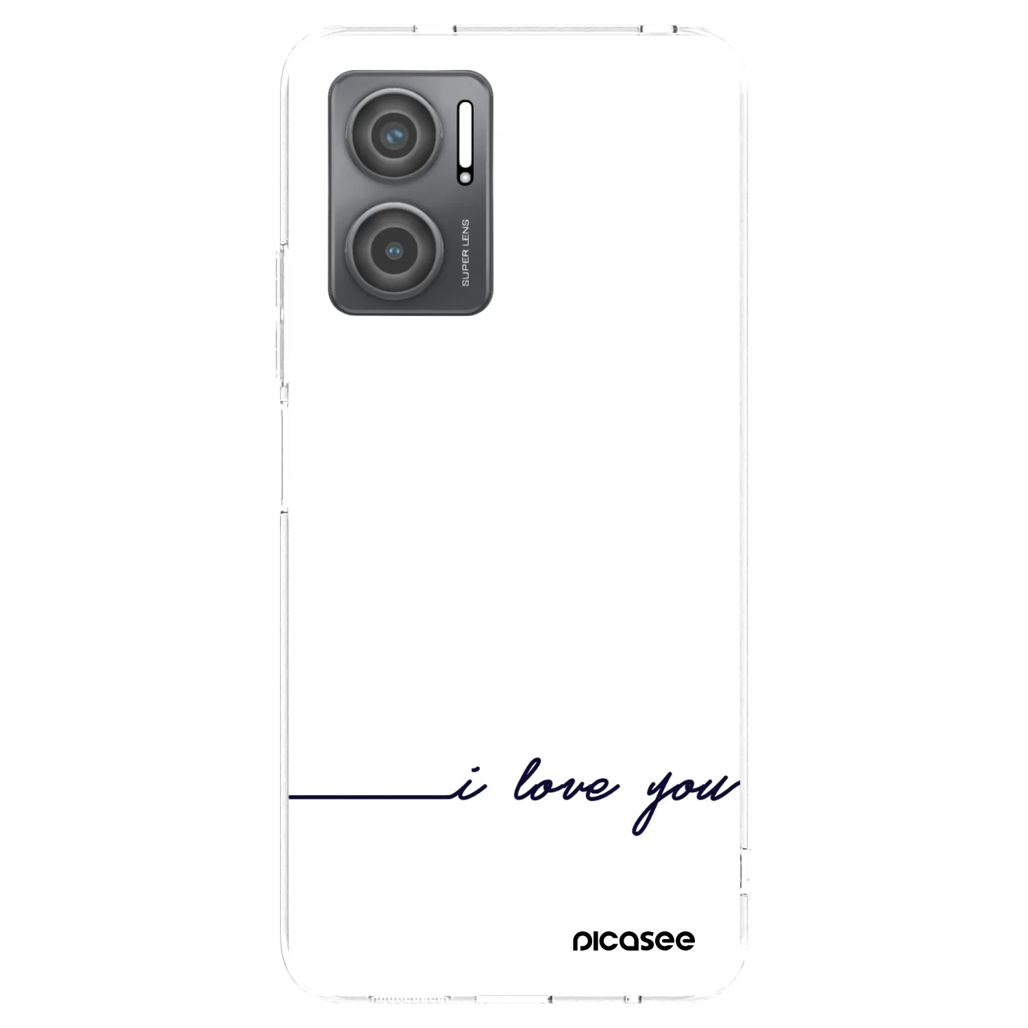 Picasee Xiaomi Redmi 10 5G Hülle - Transparentes Silikon - Ich liebe dich
