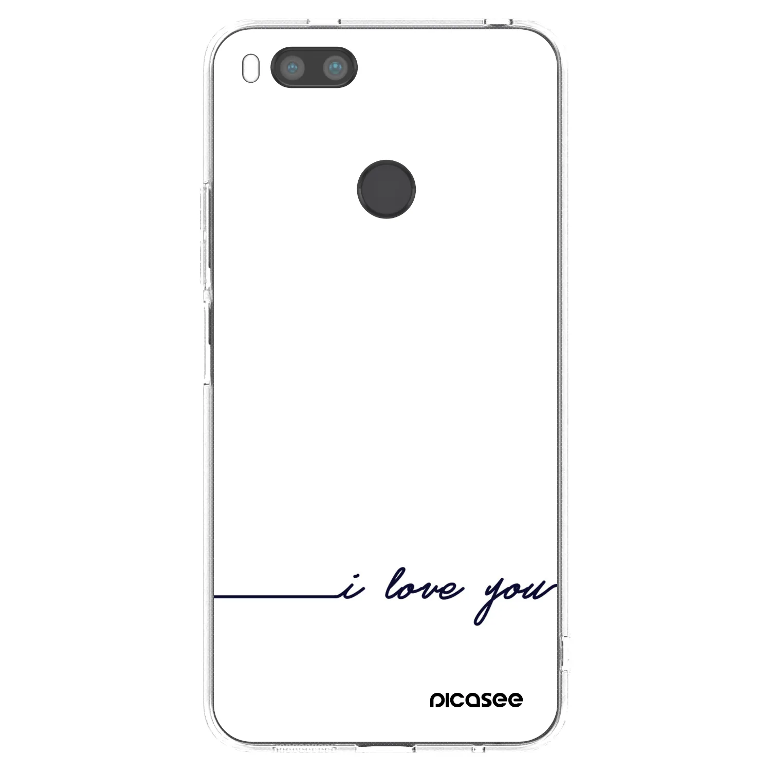 Picasee Xiaomi Redmi A1 Hülle - Transparentes Silikon - Ich liebe dich