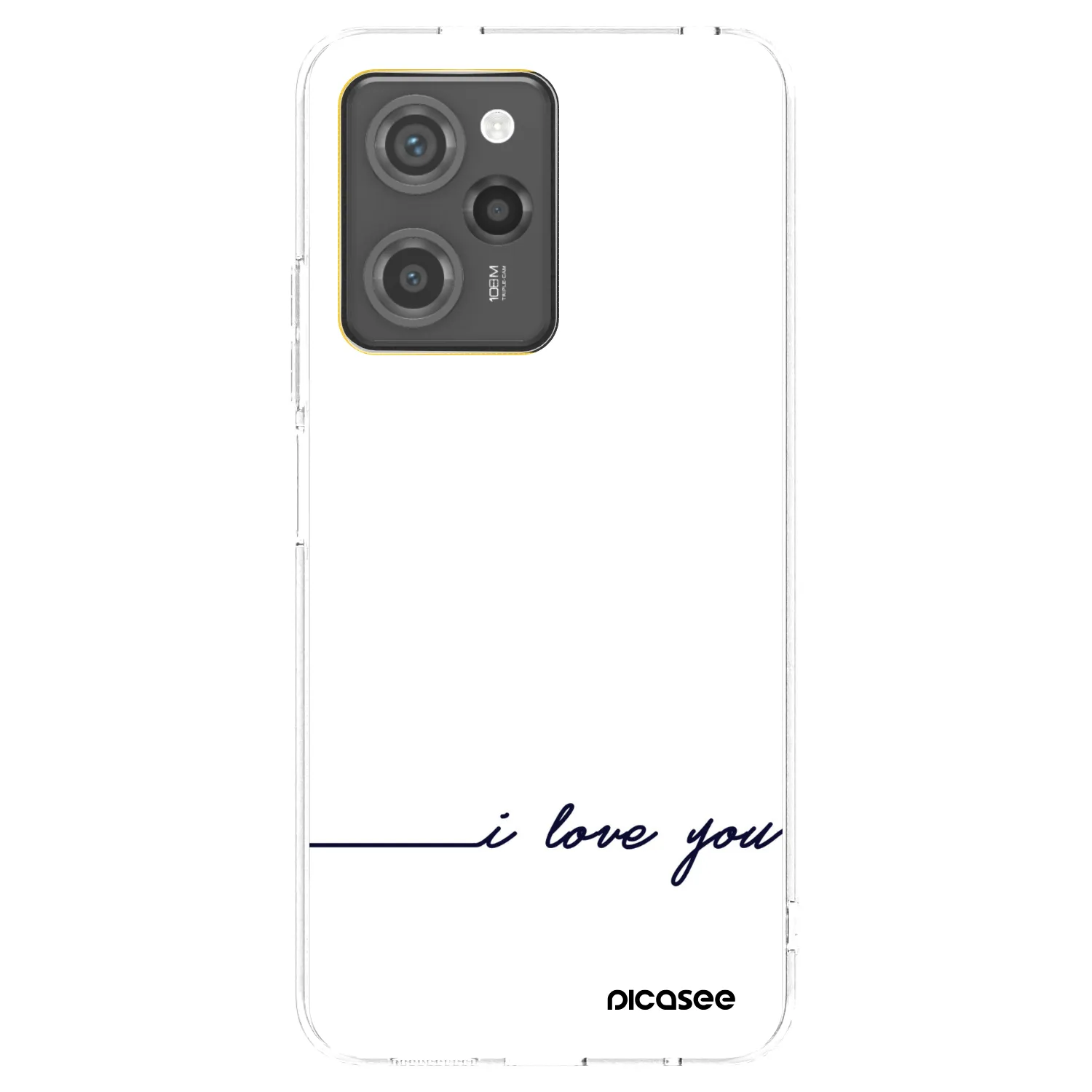 Picasee Xiaomi Poco X5 Pro Hülle - Transparentes Silikon - Ich liebe dich