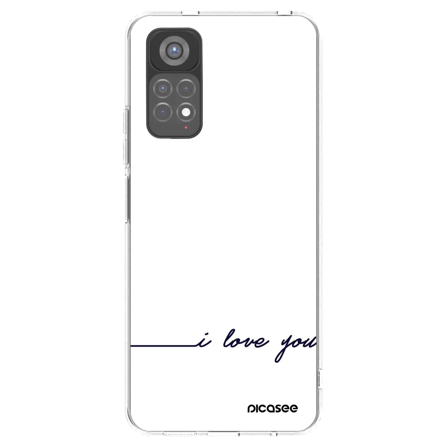 Picasee Xiaomi Redmi Note 11S 5G Hülle - Transparentes Silikon - Ich liebe dich