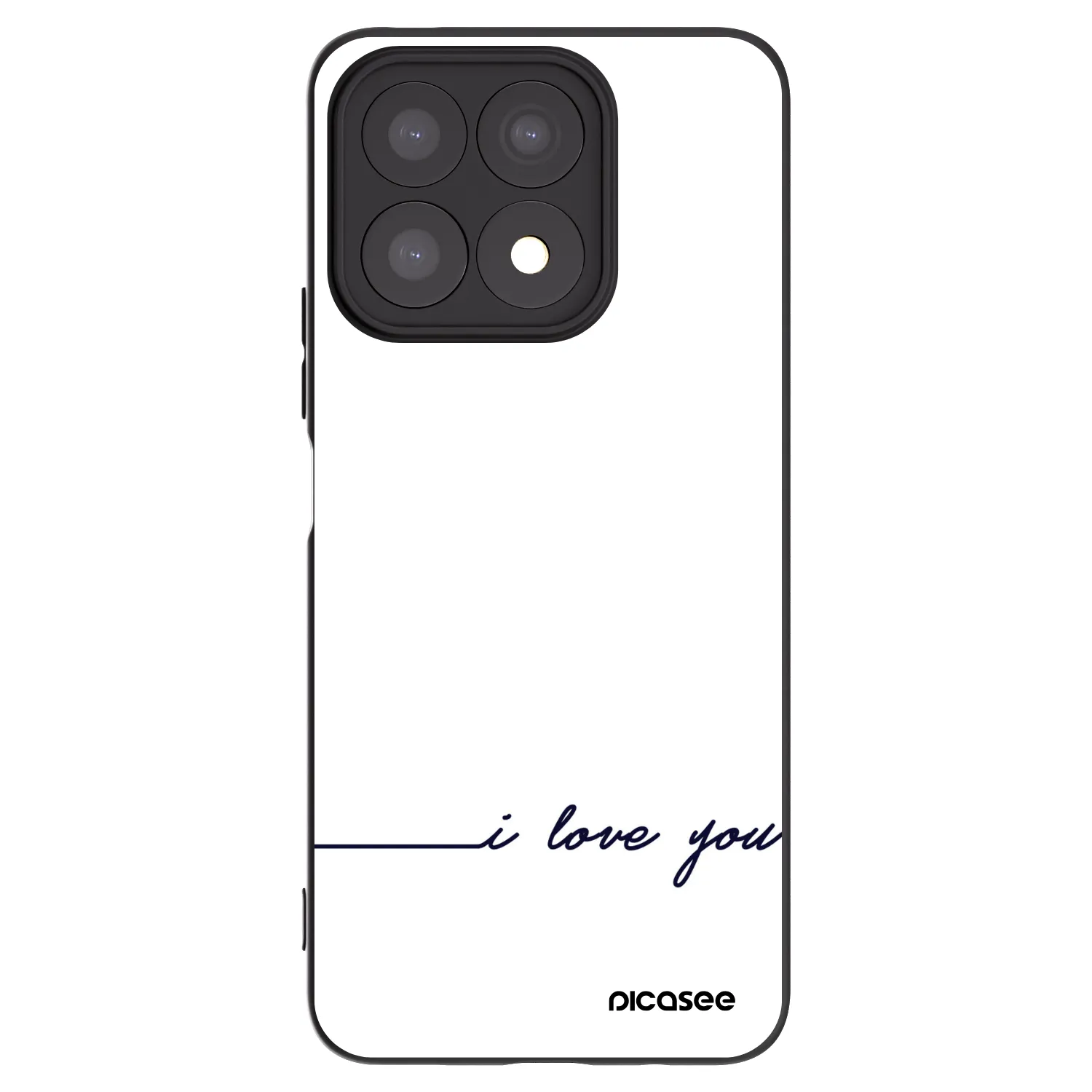Picasee Honor X8a Hülle - Schwarzes Silikon - Ich liebe dich
