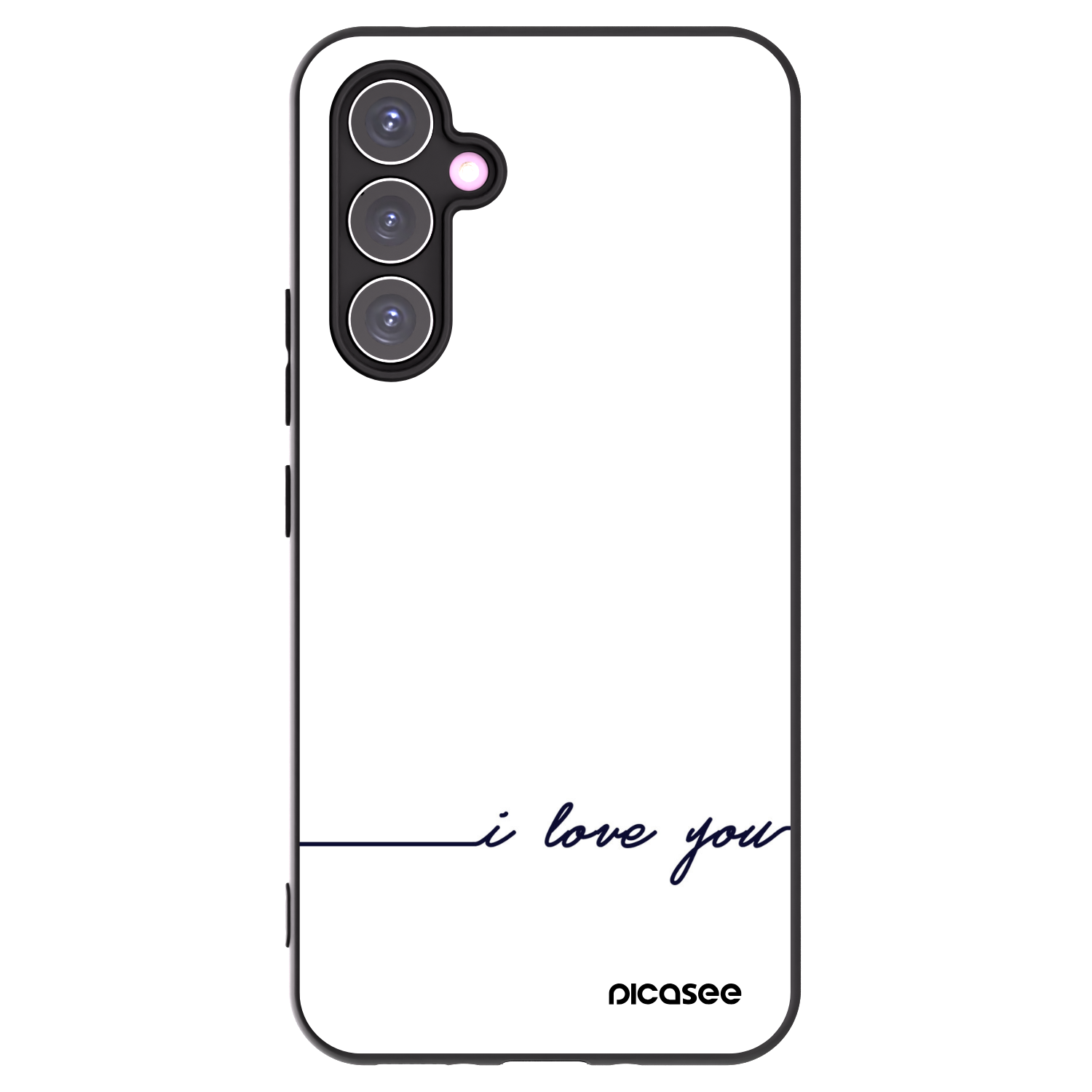 Picasee Samsung Galaxy A54 5G A546B Hülle - Schwarzes Silikon - Ich liebe dich