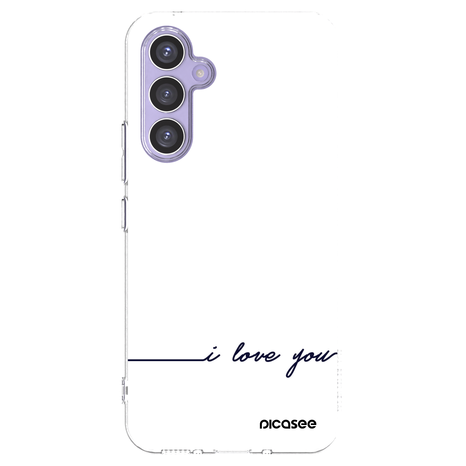 Picasee Samsung Galaxy A54 5G A546B Hülle - Transparentes Silikon - Ich liebe dich