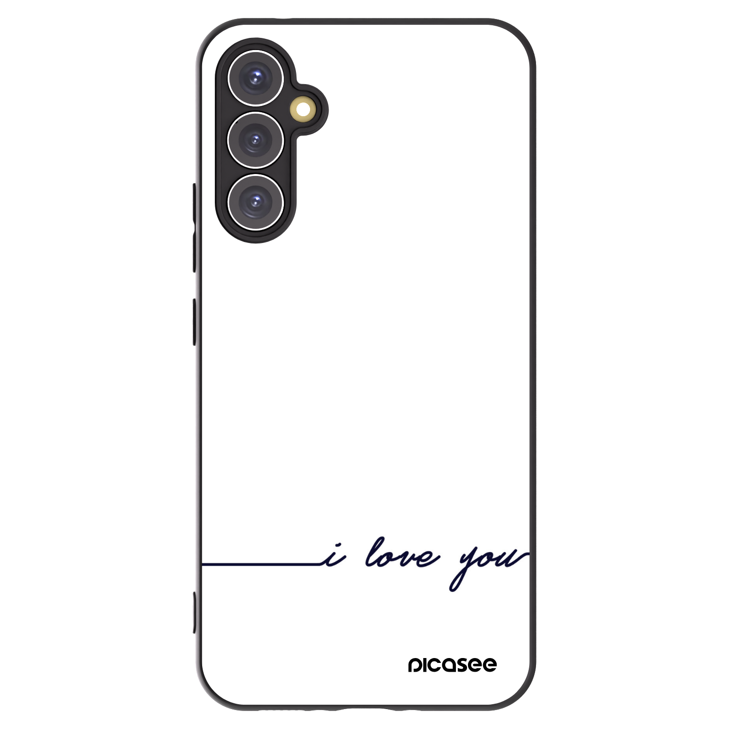 Picasee Samsung Galaxy A34 5G A346B Hülle - Schwarzes Silikon - Ich liebe dich