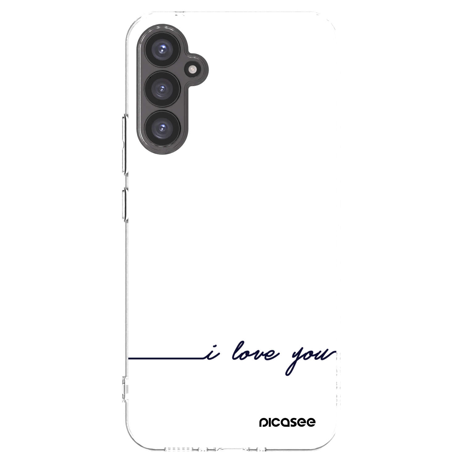 Picasee Samsung Galaxy A34 5G A346B Hülle - Transparentes Silikon - Ich liebe dich