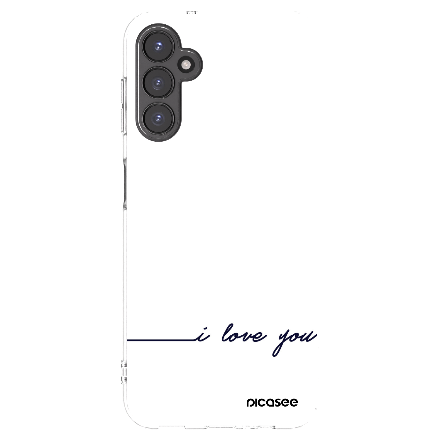 Picasee Samsung Galaxy A14 5G A146P Hülle - Transparentes Silikon - Ich liebe dich